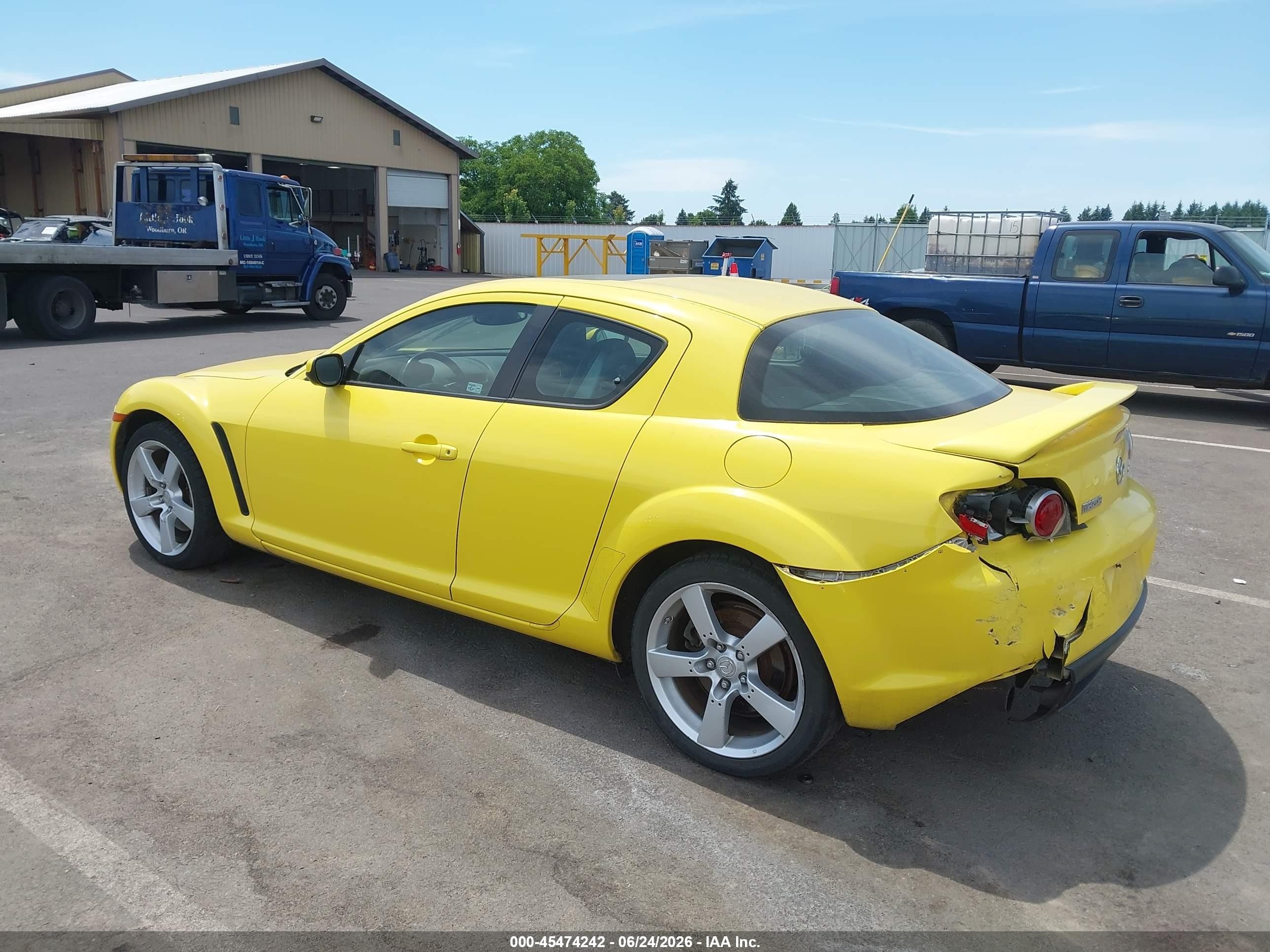 2004 Mazda Rx-8 6 Speed Manual Yellow vin: JM1FE173440100707