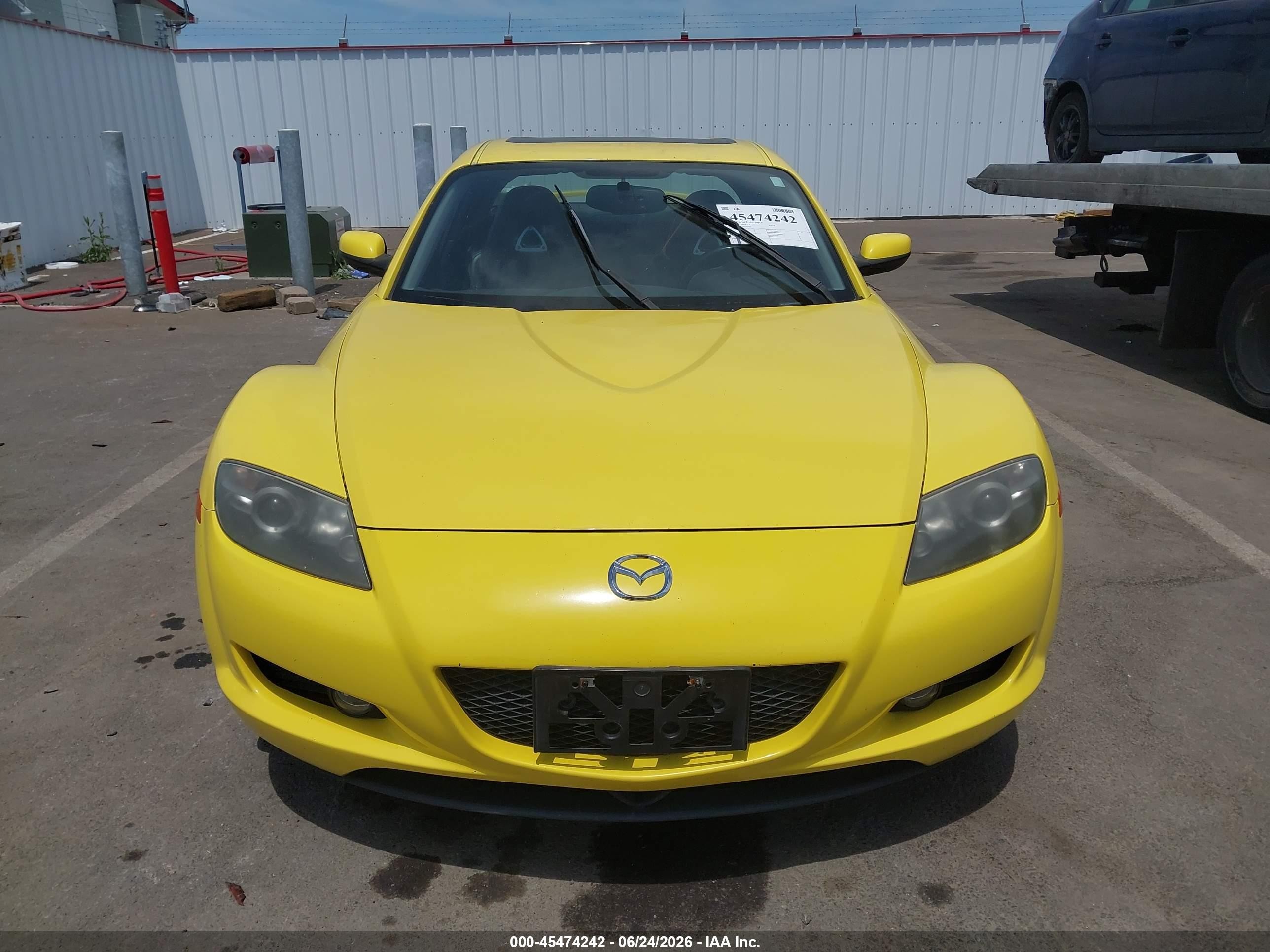 2004 Mazda Rx-8 6 Speed Manual Yellow vin: JM1FE173440100707