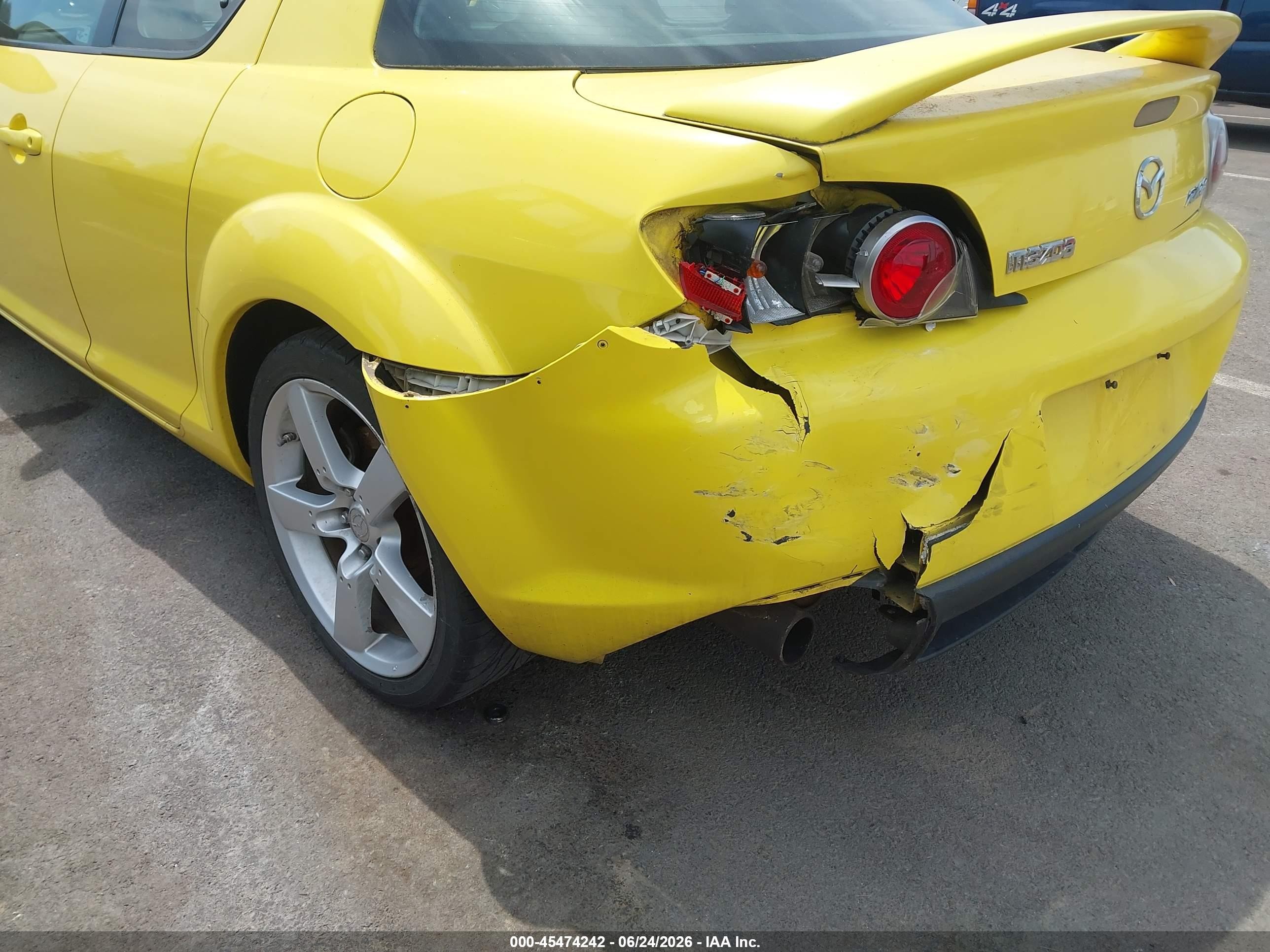 2004 Mazda Rx-8 6 Speed Manual Yellow vin: JM1FE173440100707