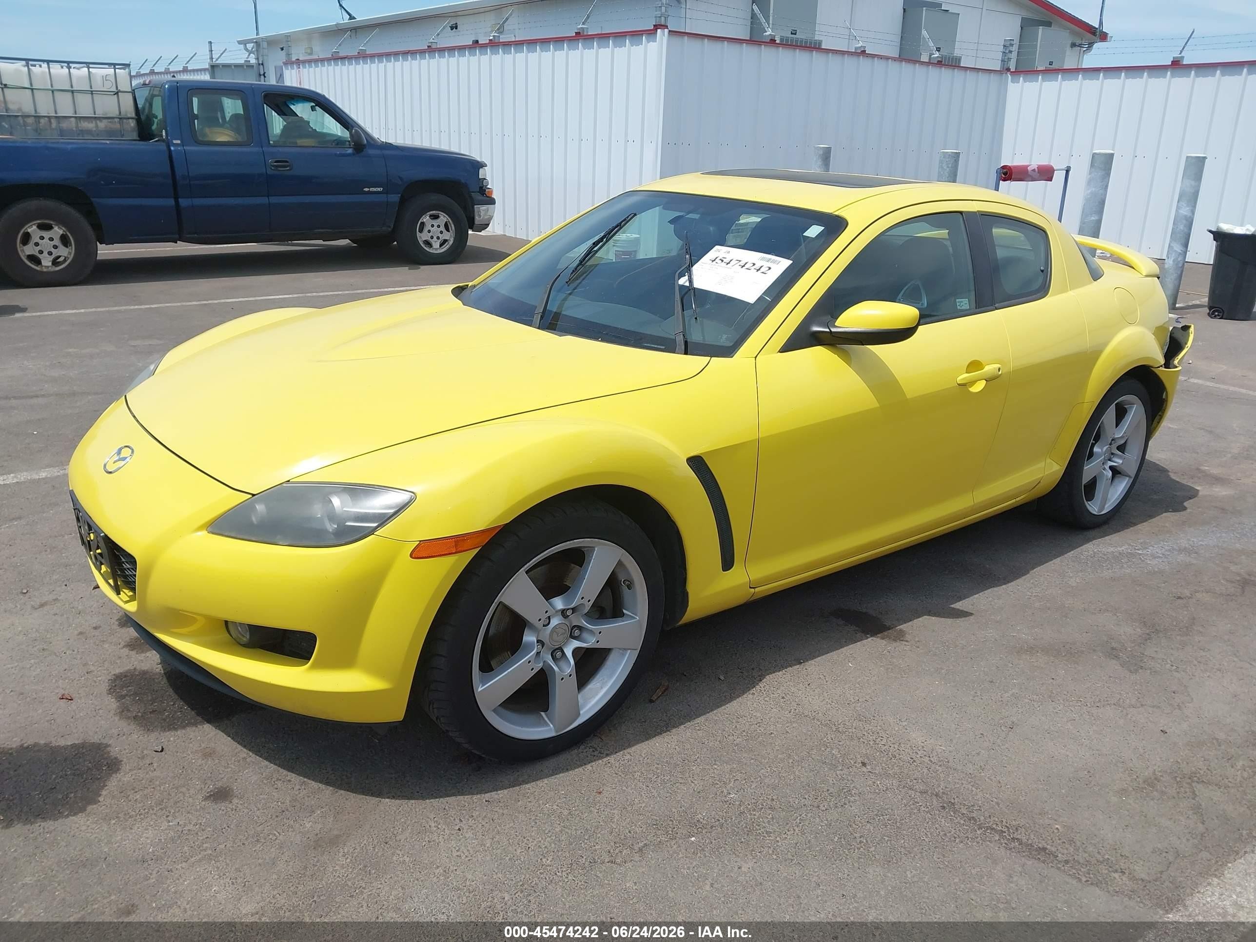 2004 Mazda Rx-8 6 Speed Manual Yellow vin: JM1FE173440100707