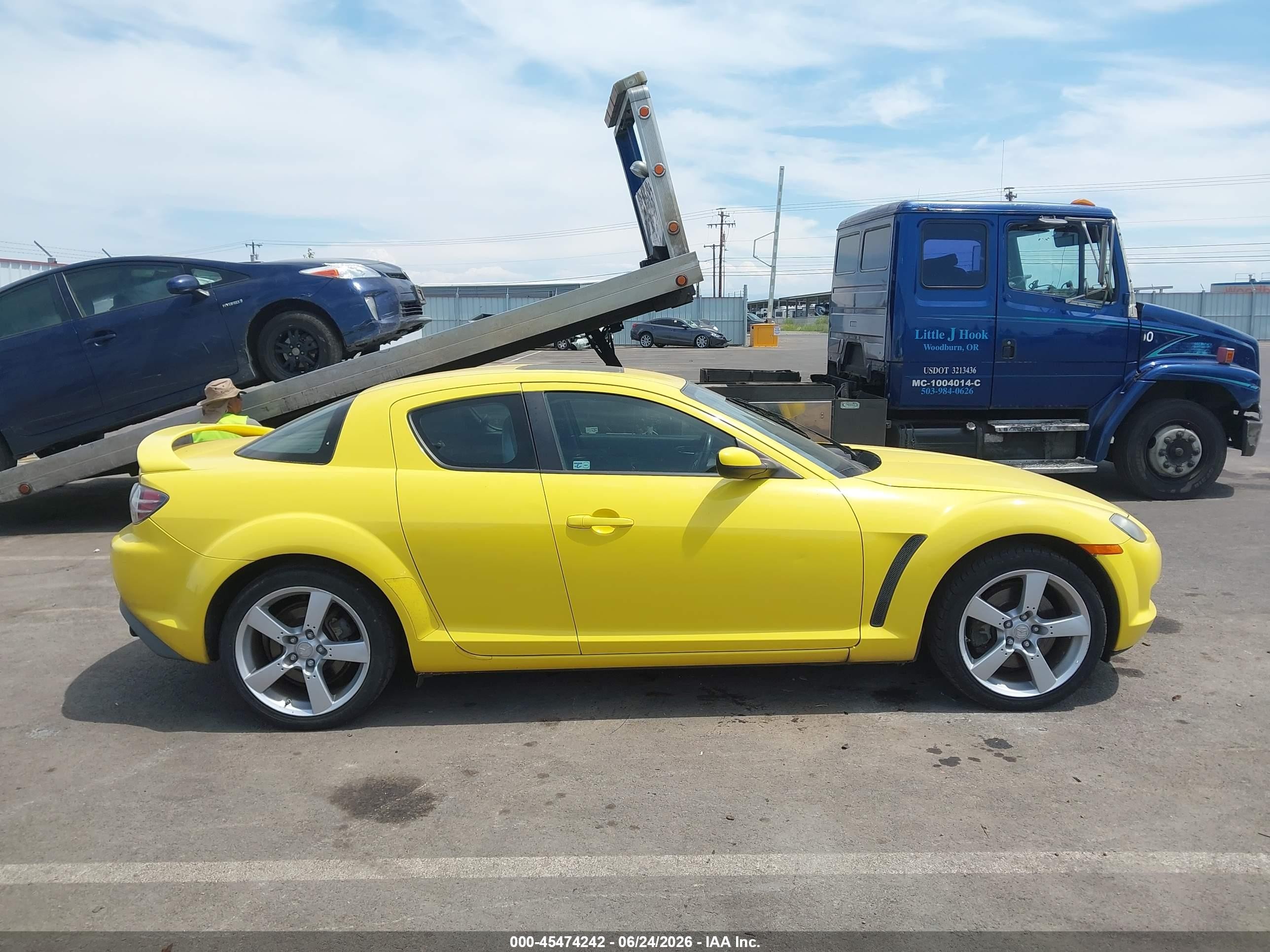 2004 Mazda Rx-8 6 Speed Manual Yellow vin: JM1FE173440100707
