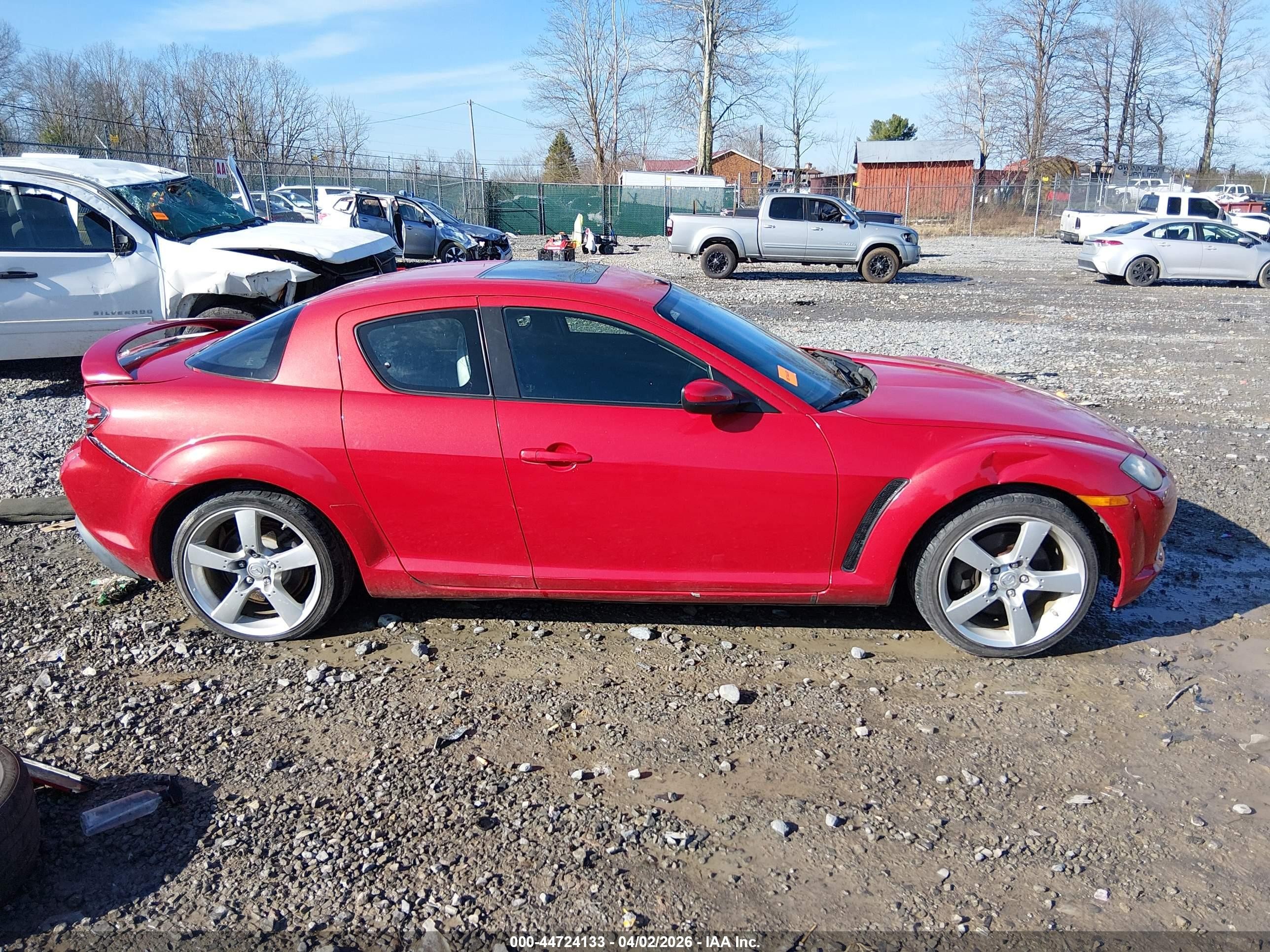 2005 Mazda Rx-8 6 Speed Manual Red vin: JM1FE173550146760