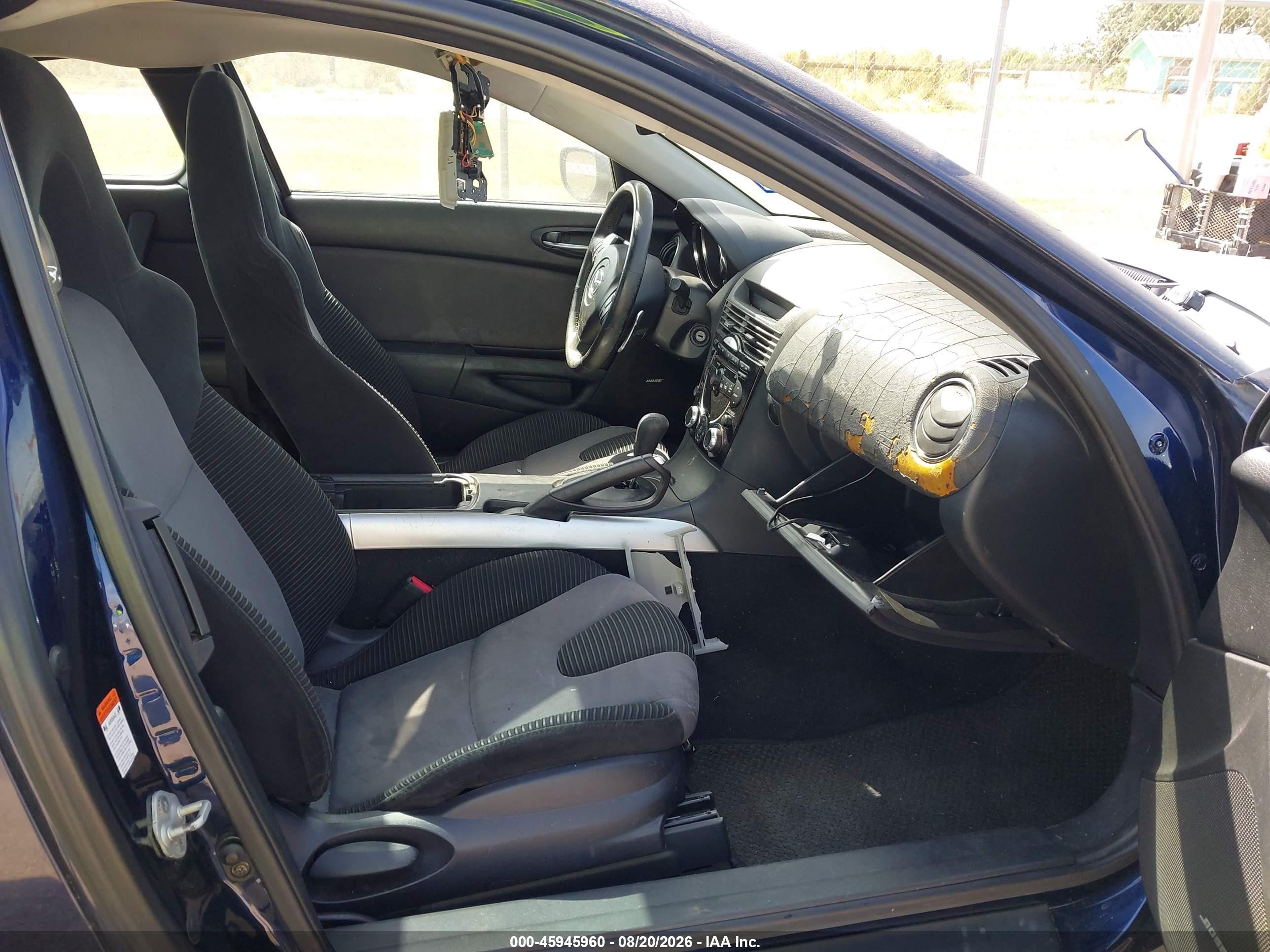 2008 Mazda Rx-8 Touring Blue vin: JM1FE173580214835