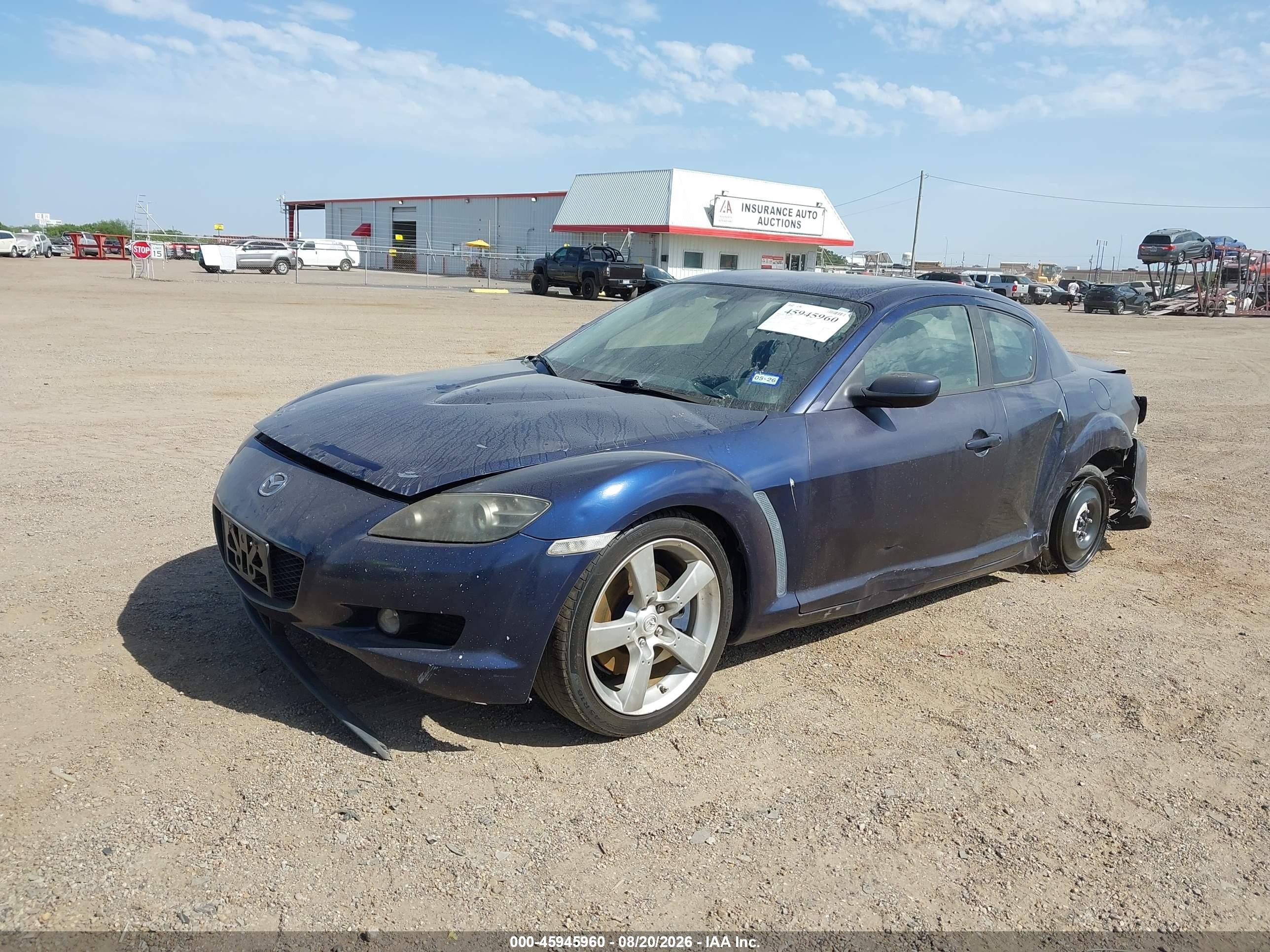 2008 Mazda Rx-8 Touring Blue vin: JM1FE173580214835