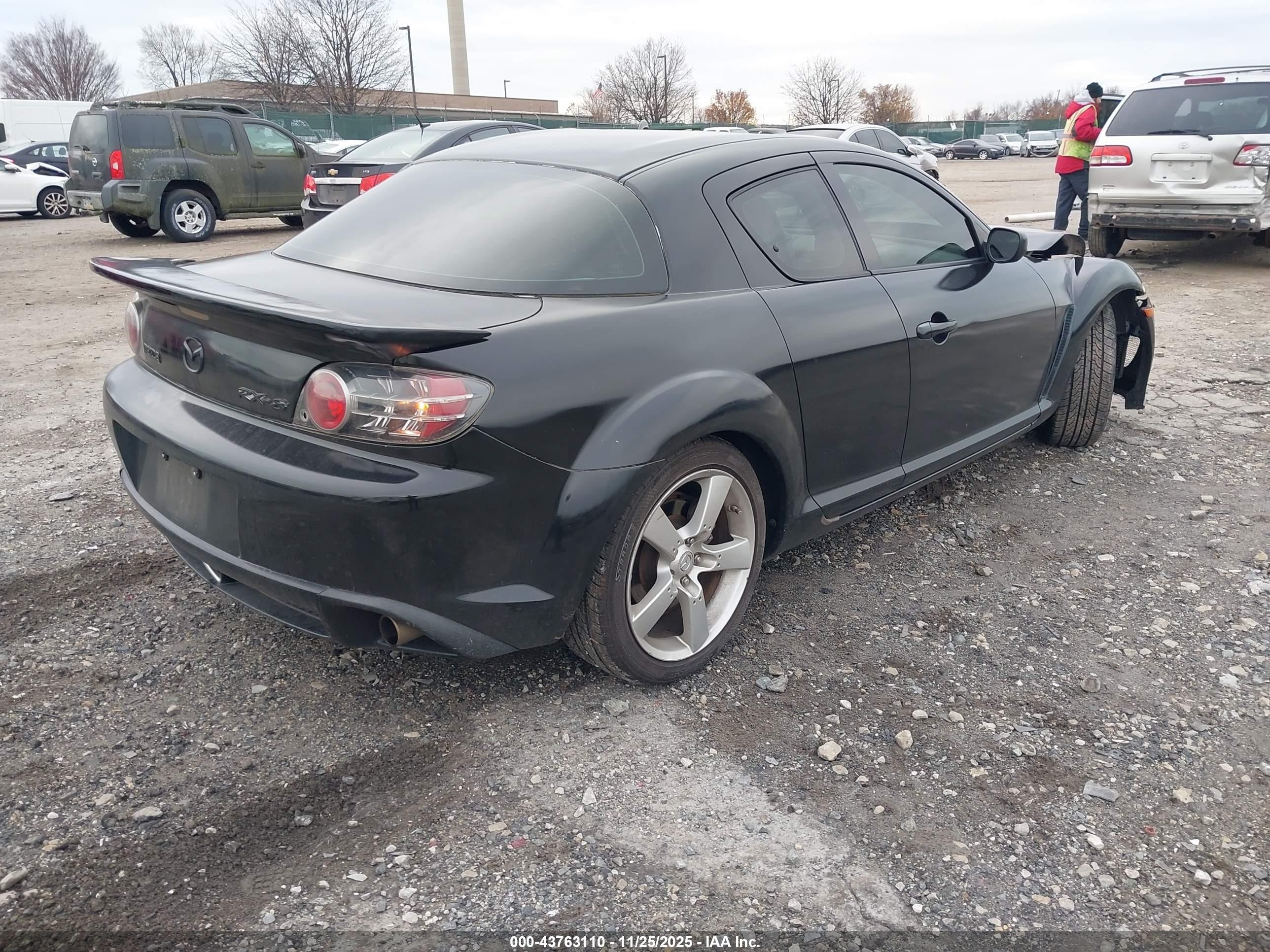 2005 Mazda Rx-8 6 Speed Manual Черный vin: JM1FE173650157055