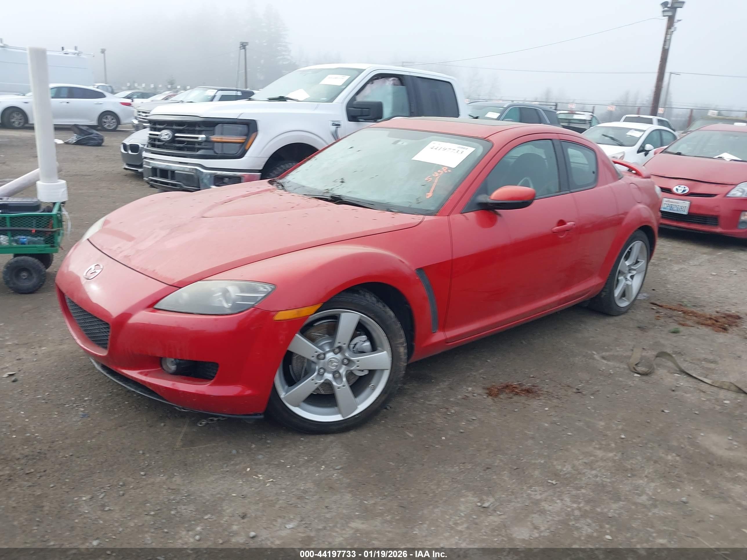 2004 Mazda Rx-8 6 Speed Manual Red vin: JM1FE173740121339