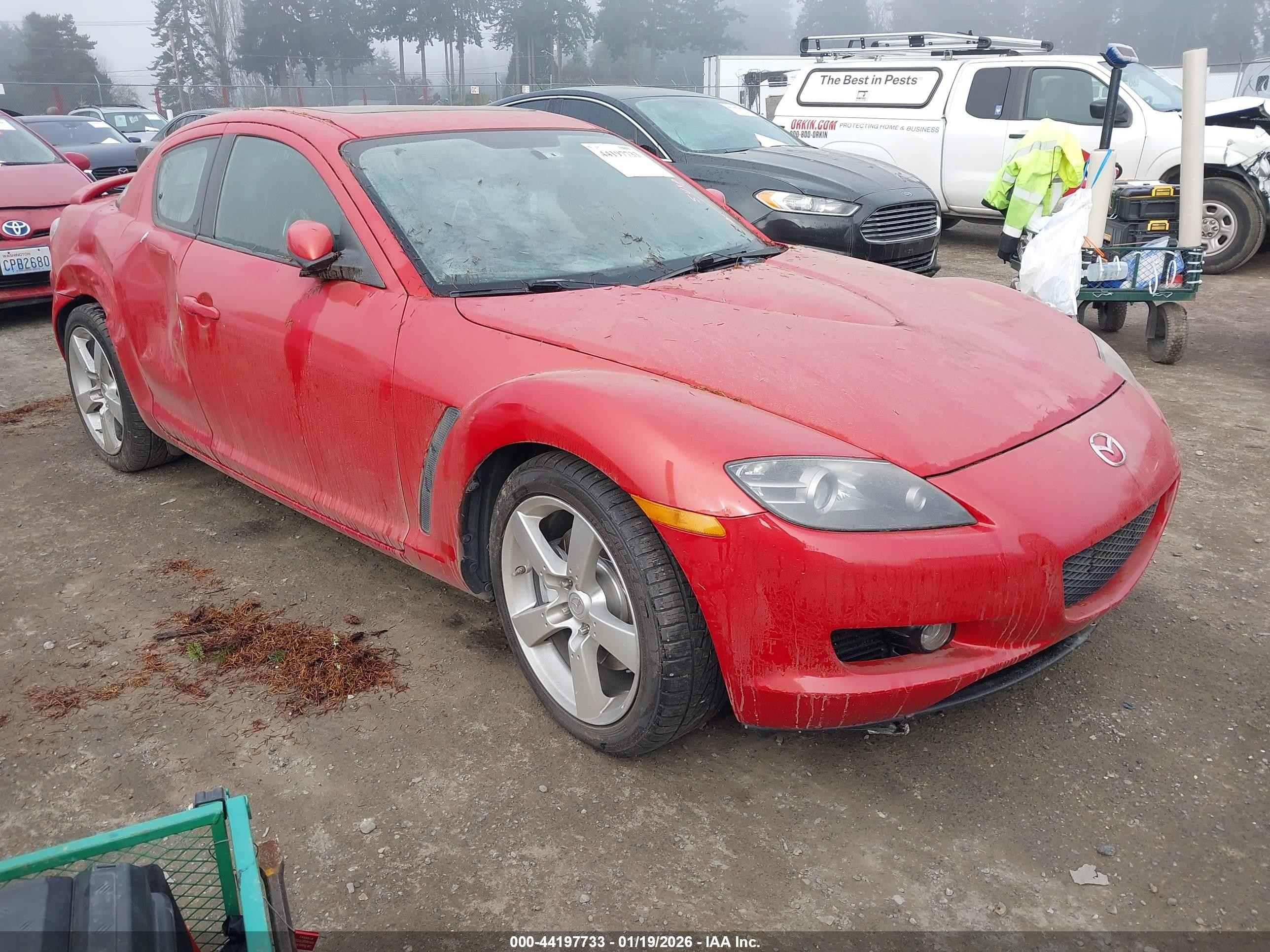 2004 Mazda Rx-8 6 Speed Manual Red vin: JM1FE173740121339
