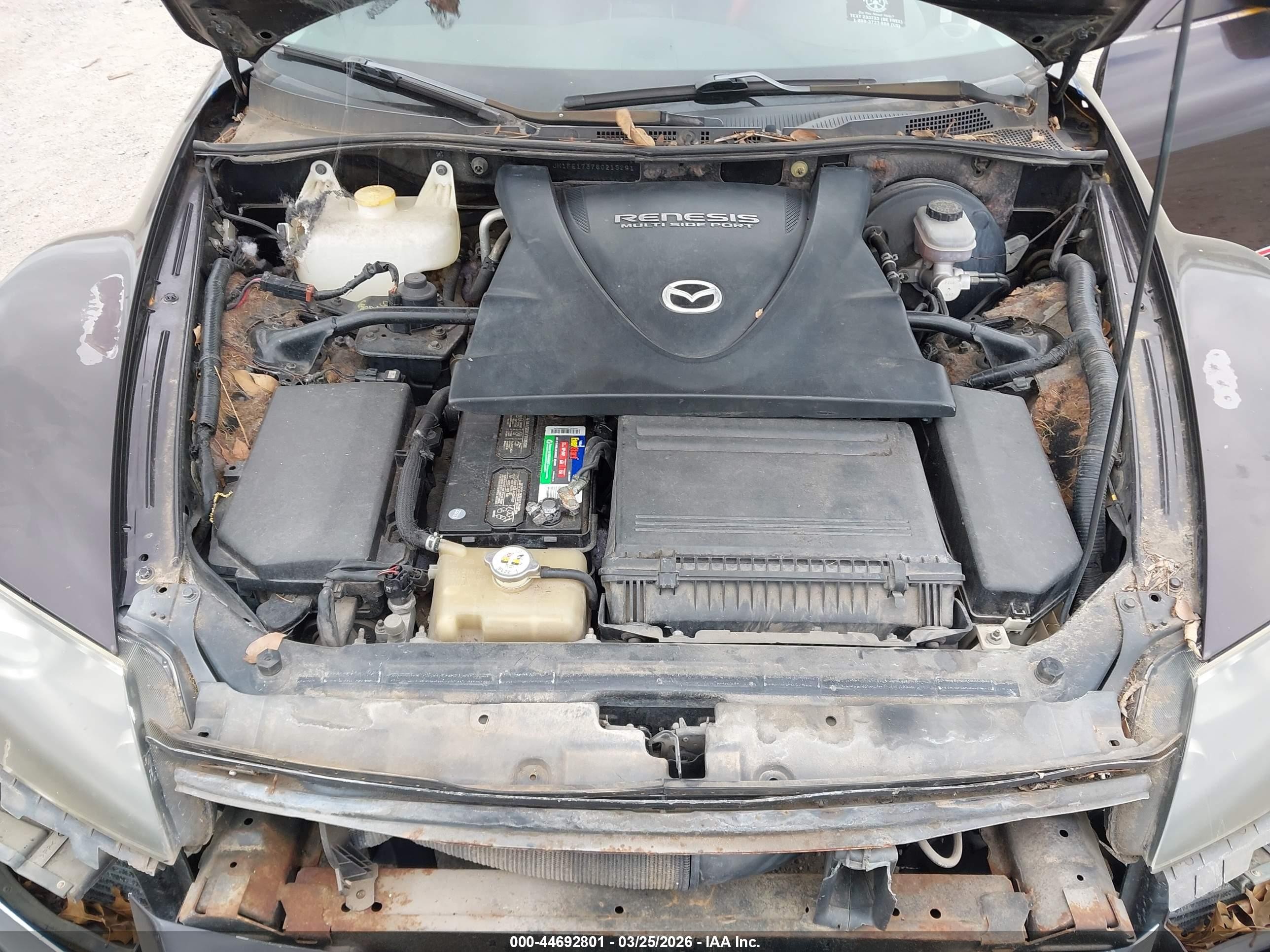 2008 Mazda Rx-8 Touring Фиолетовый vin: JM1FE173780215291
