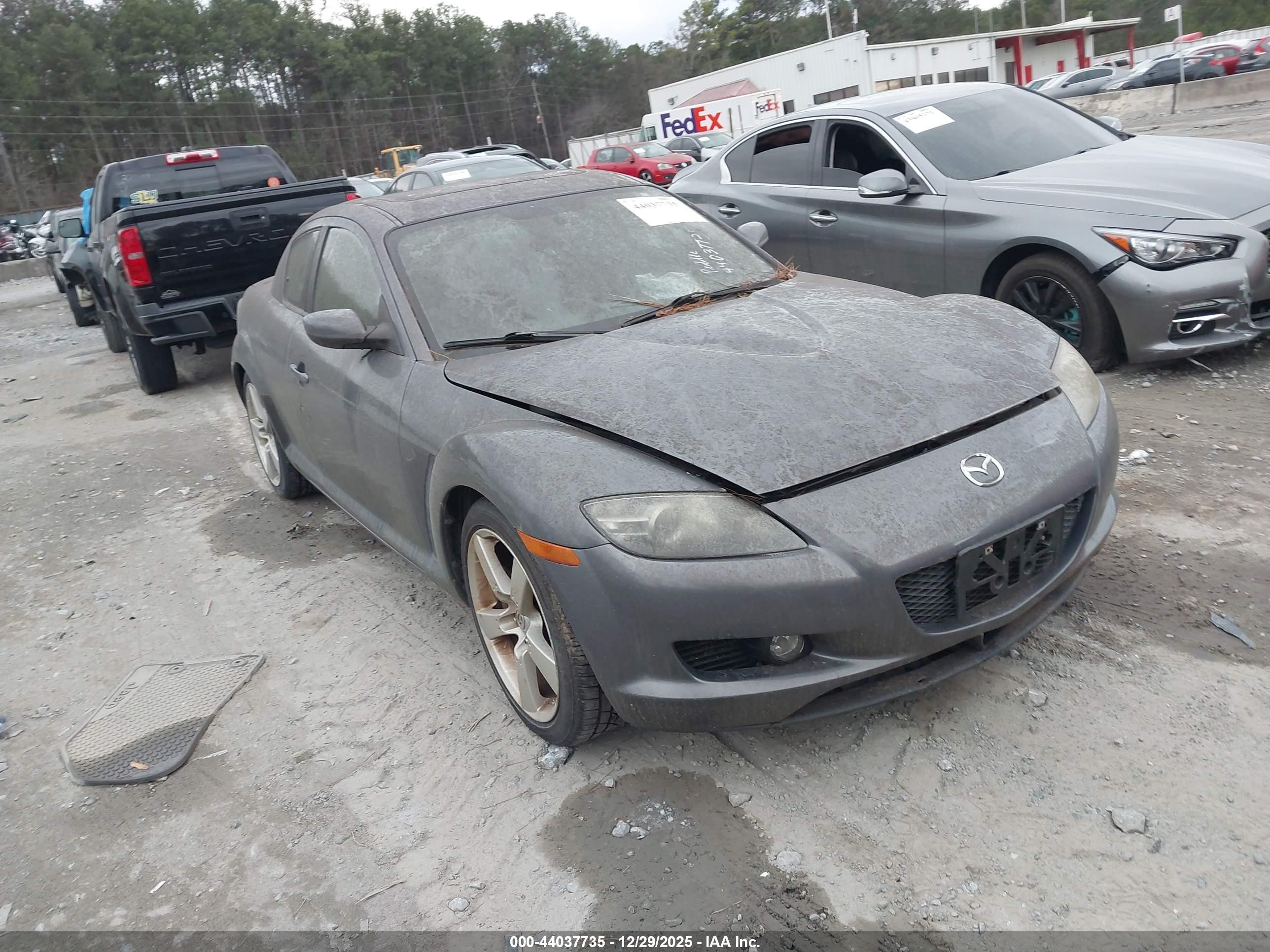 2008 Mazda Rx-8 Grand Touring Серый vin: JM1FE173880214974