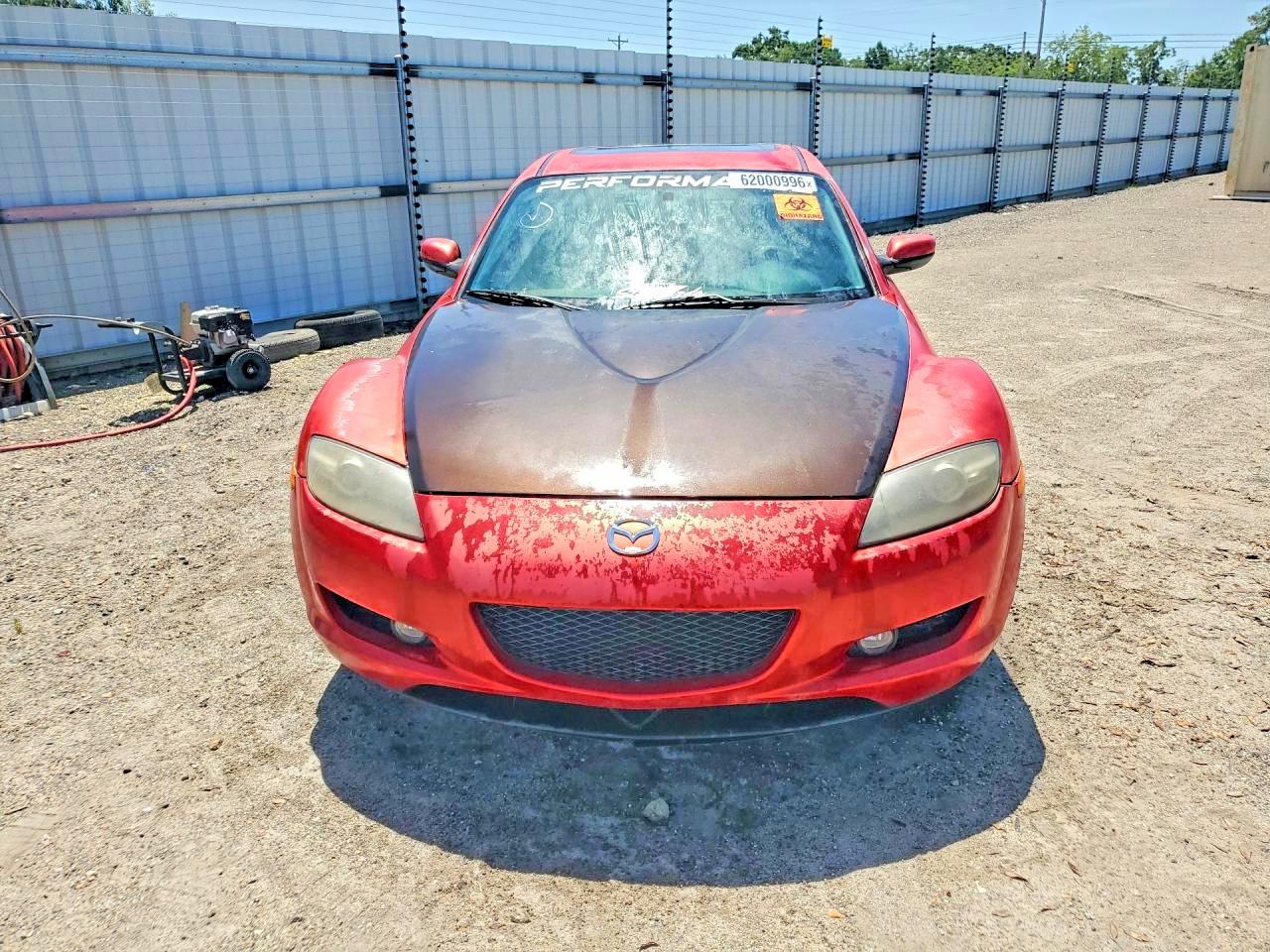 2004 Mazda Rx8 Red vin: JM1FE173X40140175