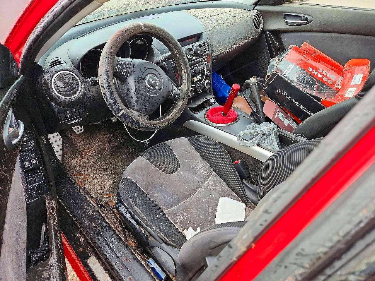 2004 Mazda Rx8 Red vin: JM1FE173X40140175