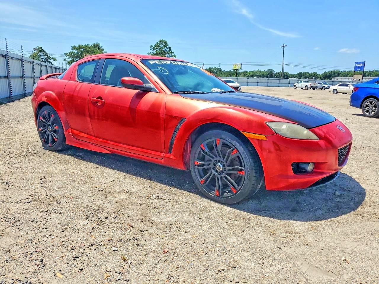 2004 Mazda Rx8 Red vin: JM1FE173X40140175
