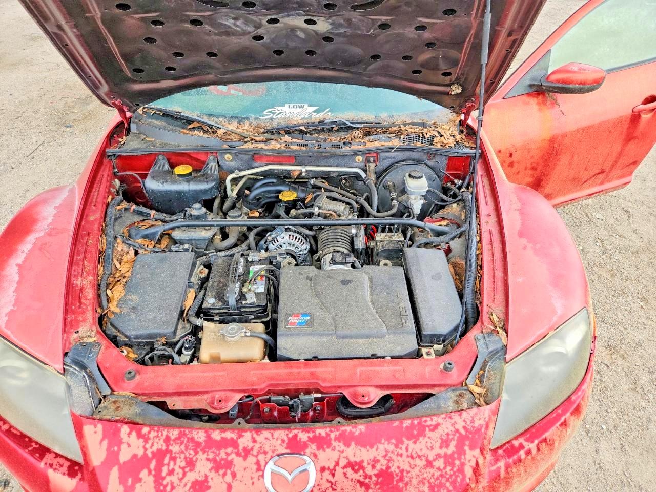 2004 Mazda Rx8 Red vin: JM1FE173X40140175