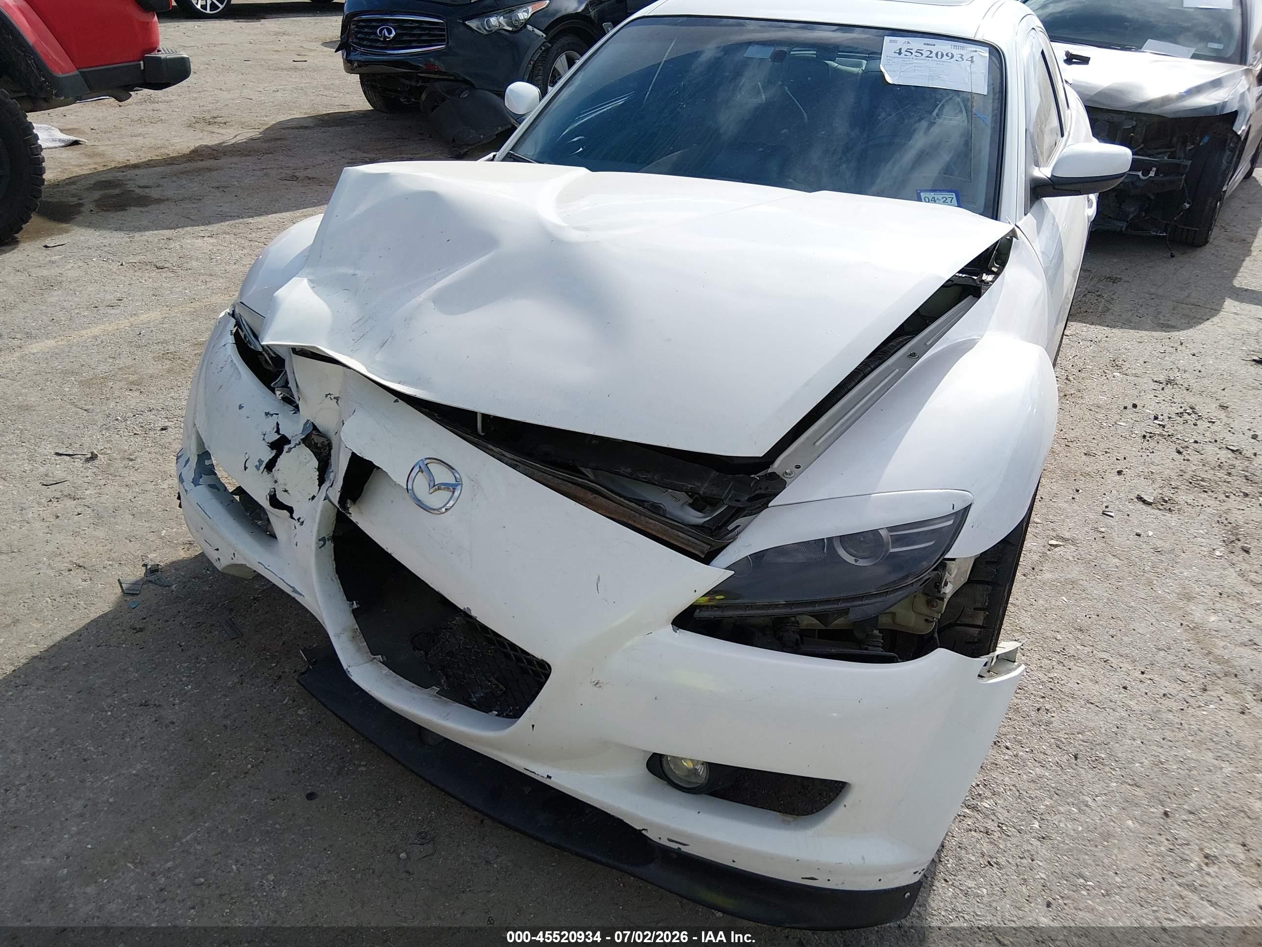 2007 Mazda Rx-8 Grand Touring White vin: JM1FE173X70210312