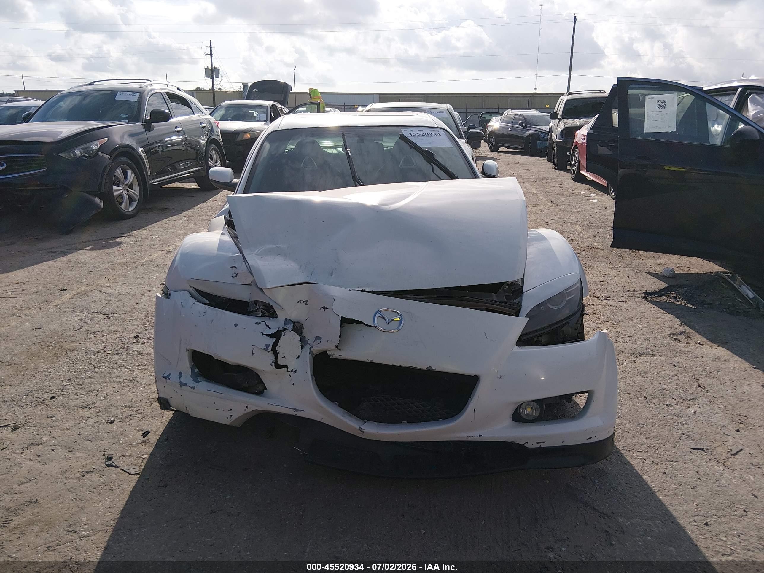 2007 Mazda Rx-8 Grand Touring White vin: JM1FE173X70210312