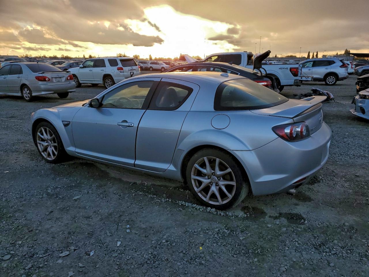 2009 Mazda Rx8 Silver vin: JM1FE17M590402863
