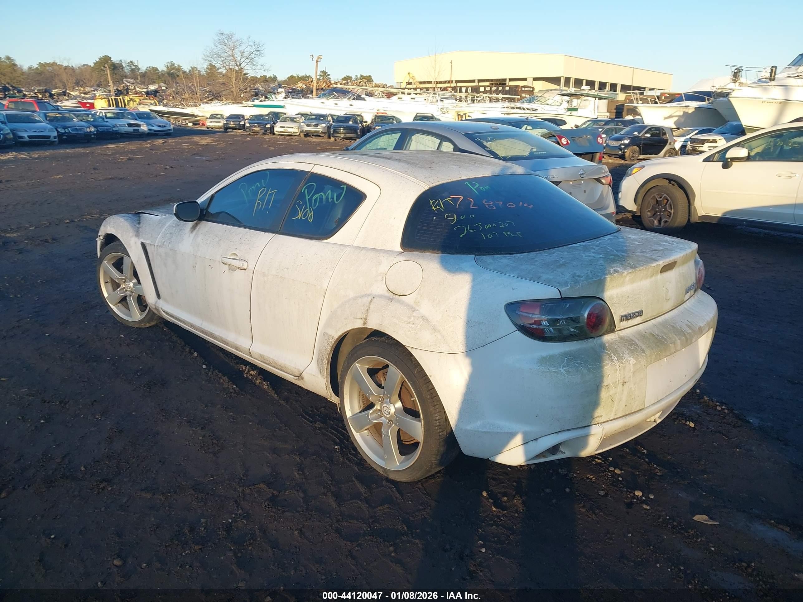2005 Mazda Rx-8 Sport Automatic White vin: JM1FE17N050159031