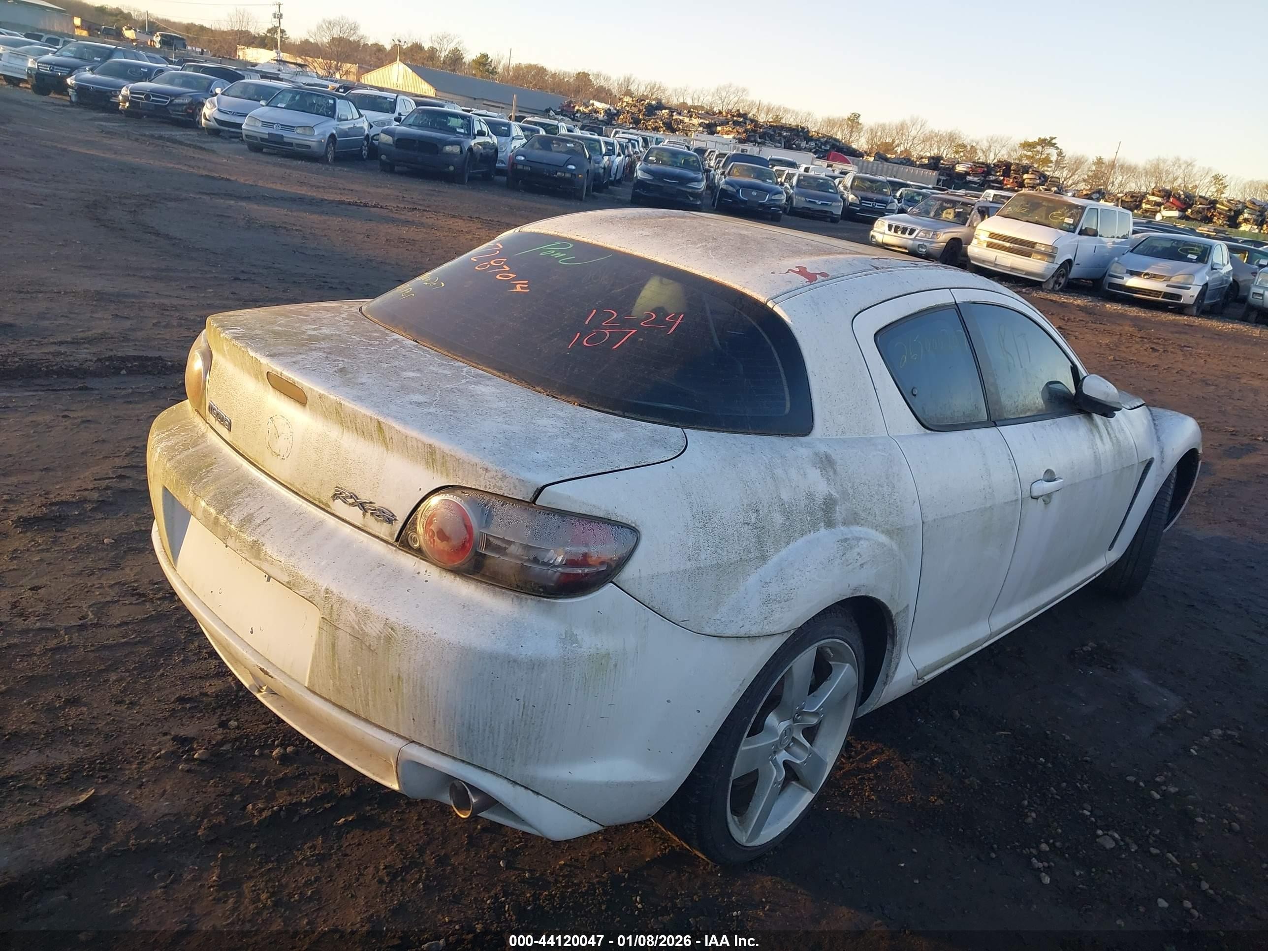 2005 Mazda Rx-8 Sport Automatic White vin: JM1FE17N050159031