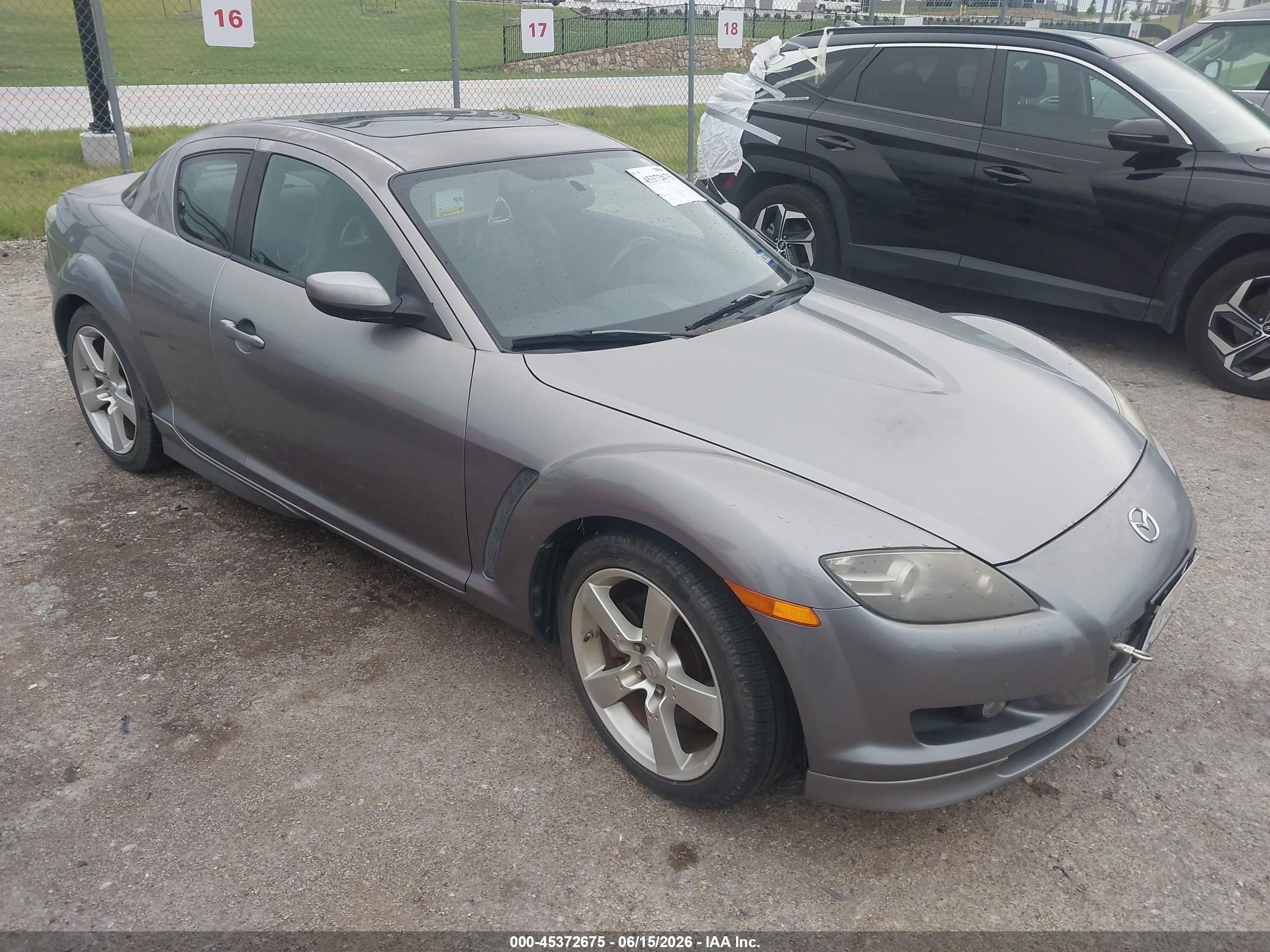 2004 Mazda Rx-8 Sport Automatic Gray vin: JM1FE17N240140639