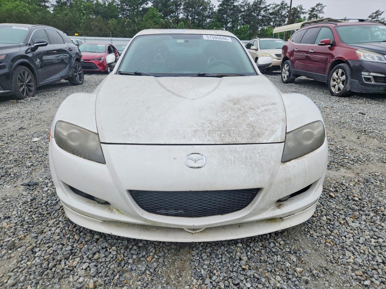 2005 Mazda Rx8 White vin: JM1FE17N250157653