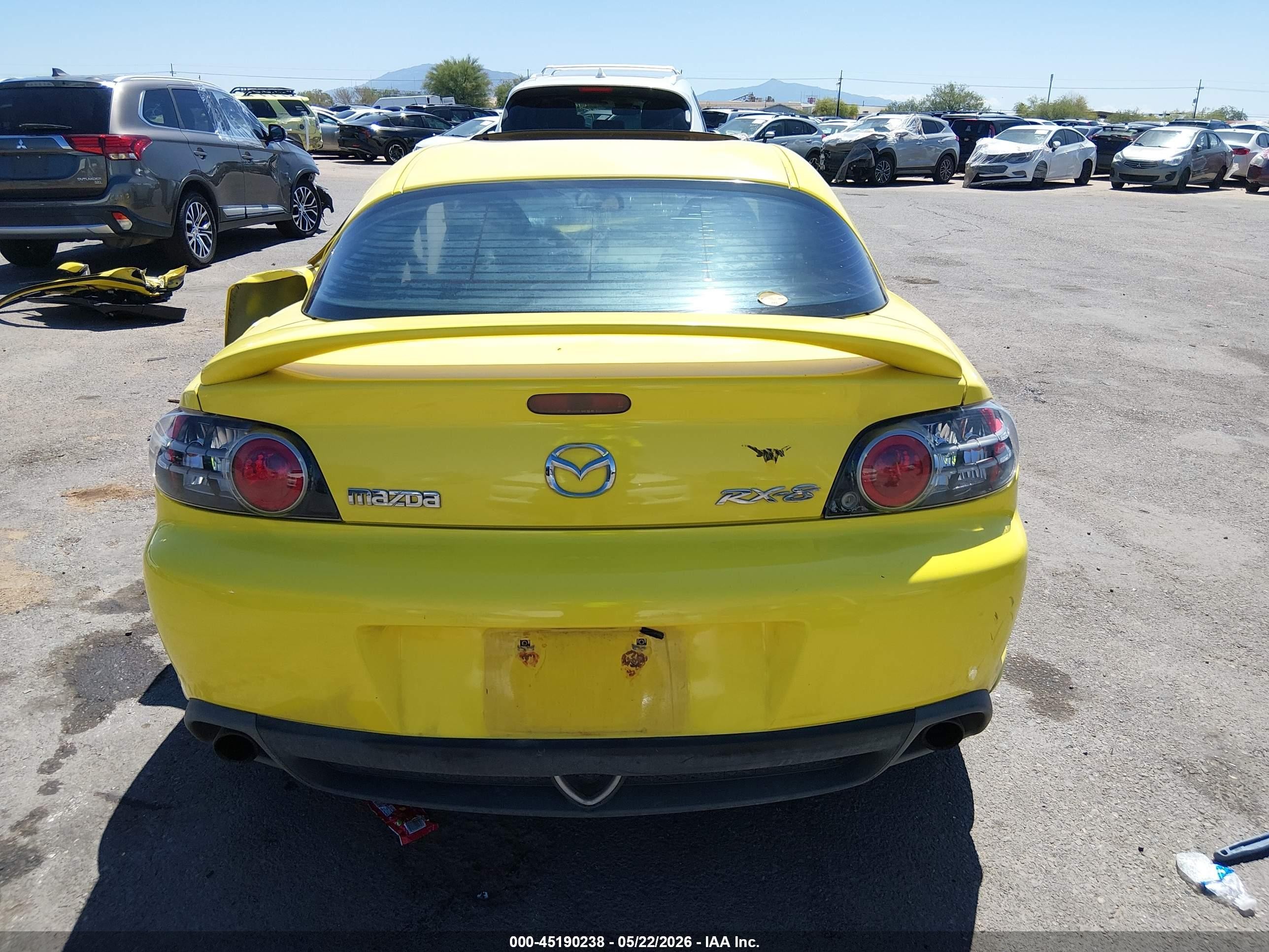 2004 Mazda Rx-8 Sport Automatic Yellow vin: JM1FE17N340128242