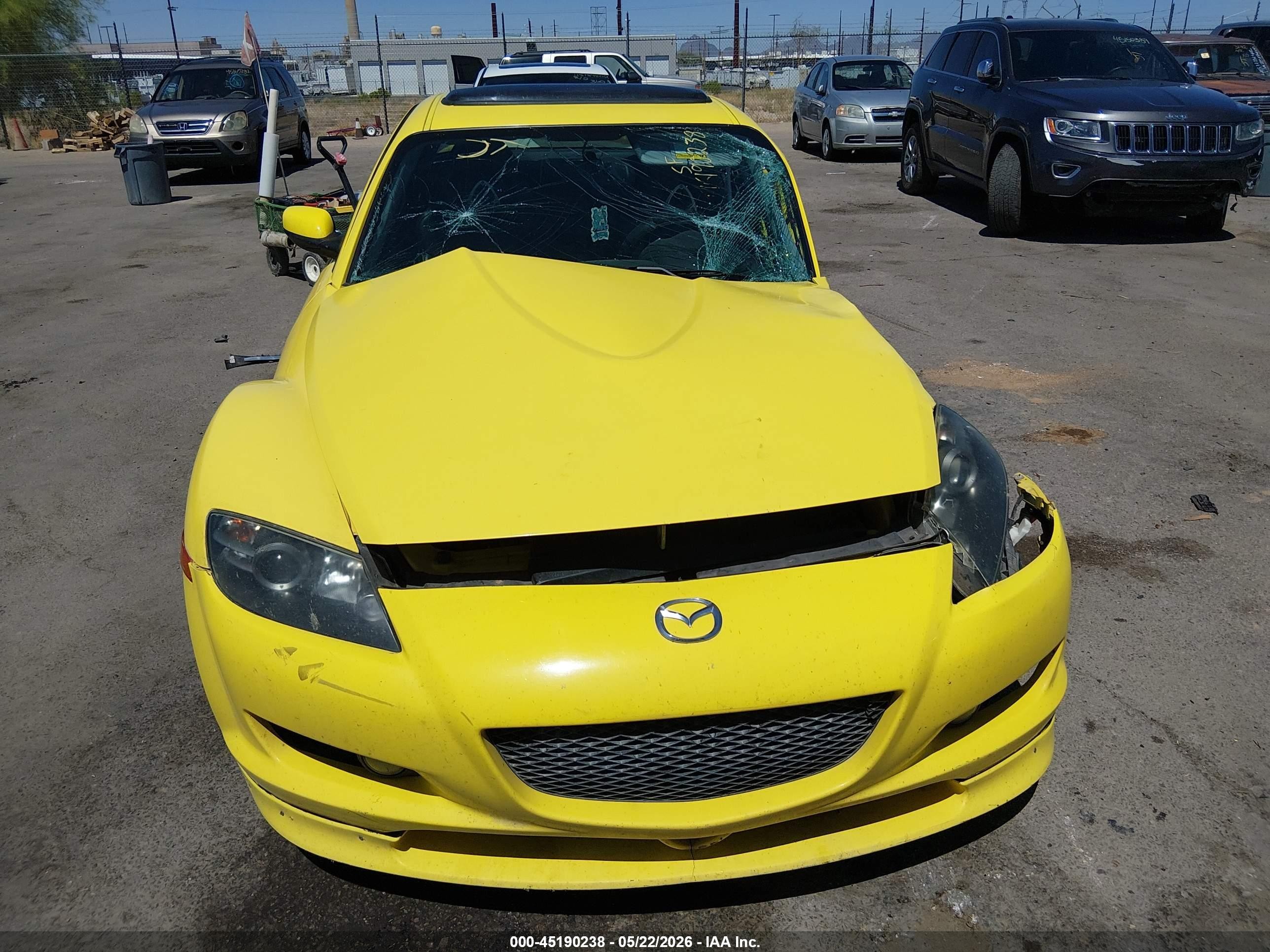 2004 Mazda Rx-8 Sport Automatic Yellow vin: JM1FE17N340128242