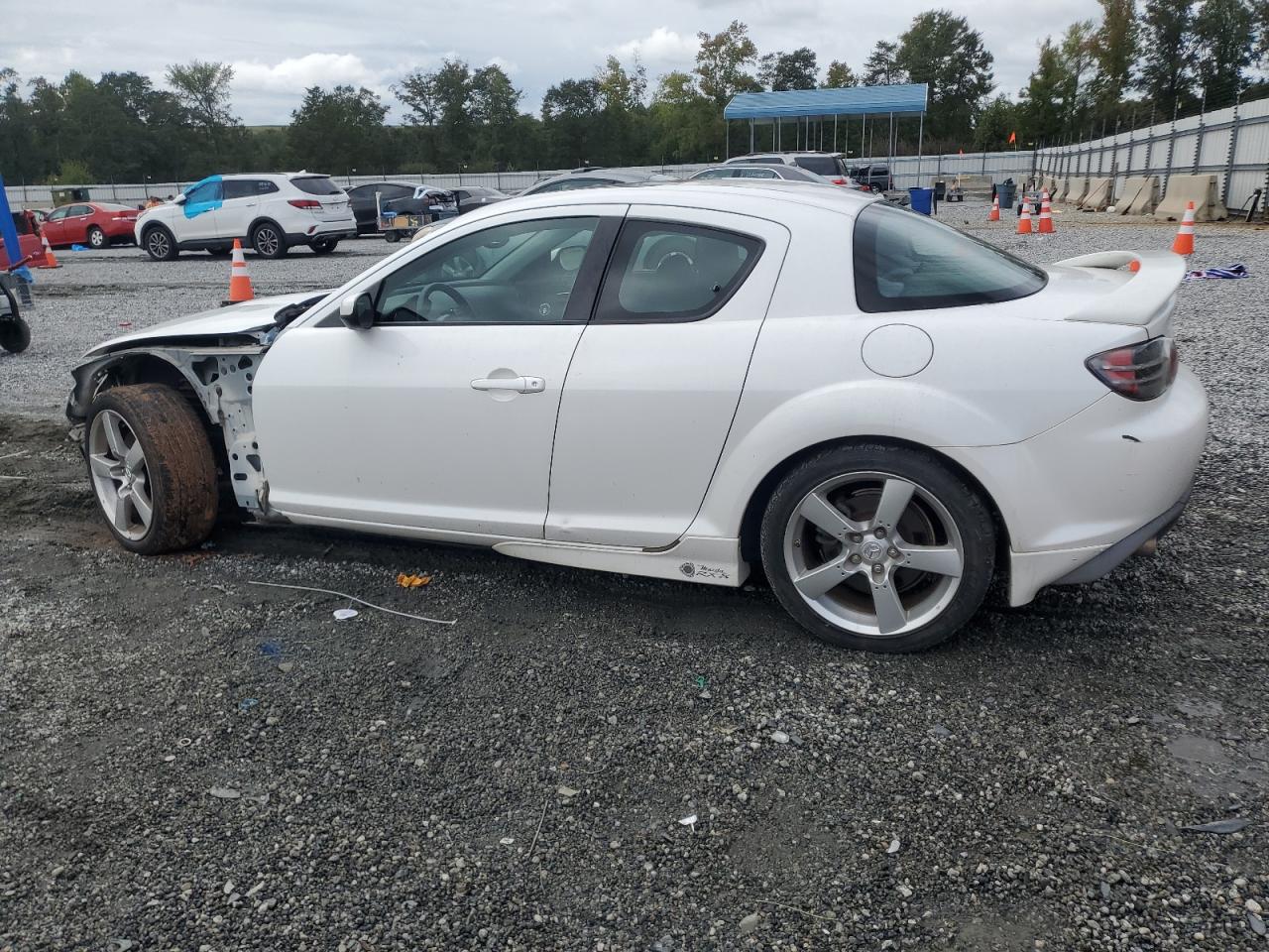 2005 Mazda Rx8 White vin: JM1FE17N750146888