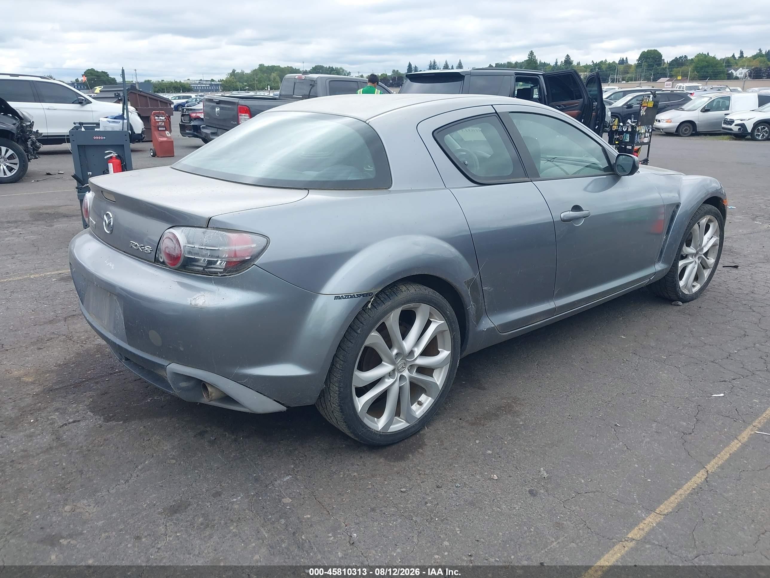 2004 Mazda Rx-8 Sport Automatic Gray vin: JM1FE17N840140693