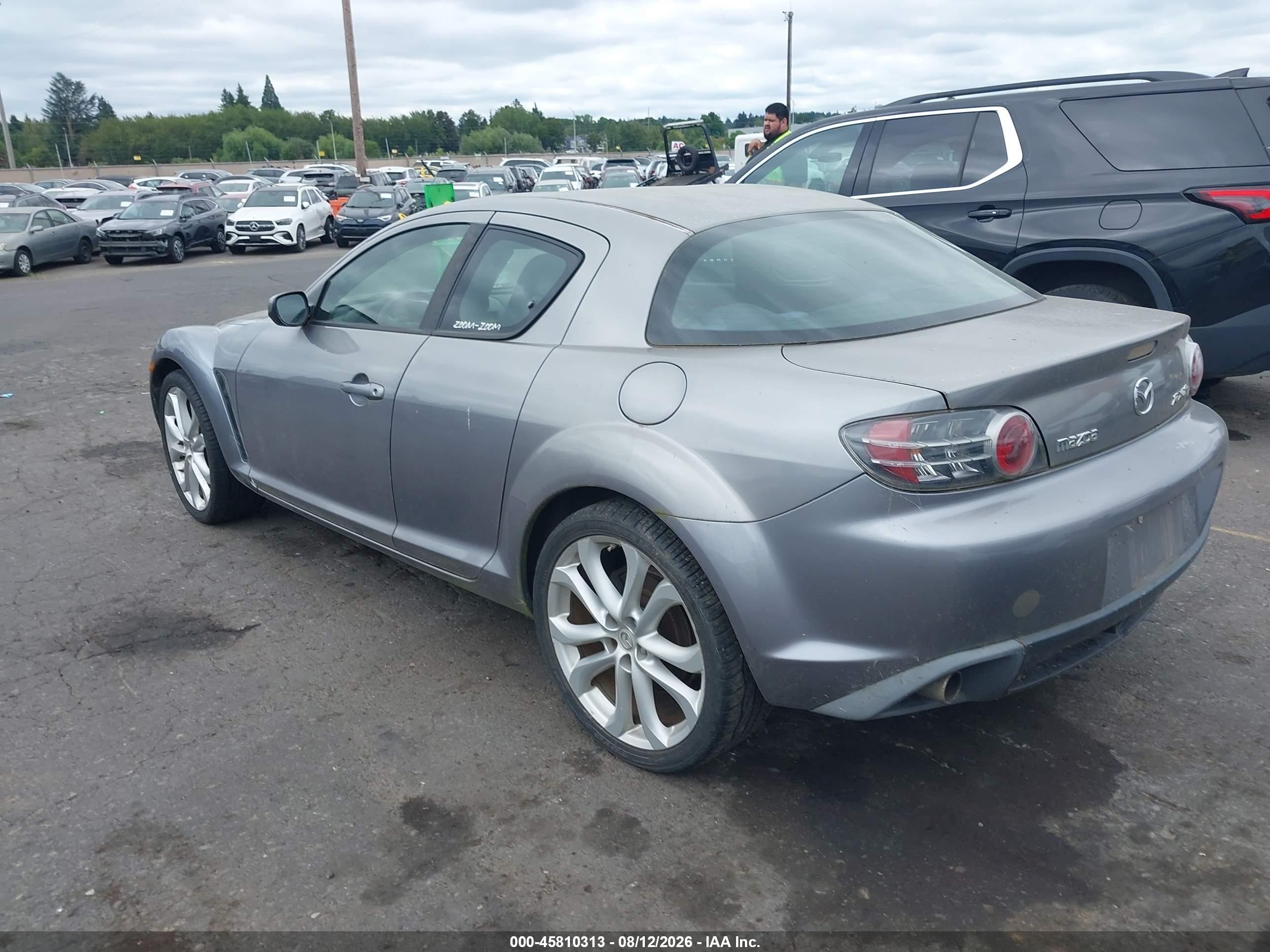 2004 Mazda Rx-8 Sport Automatic Gray vin: JM1FE17N840140693