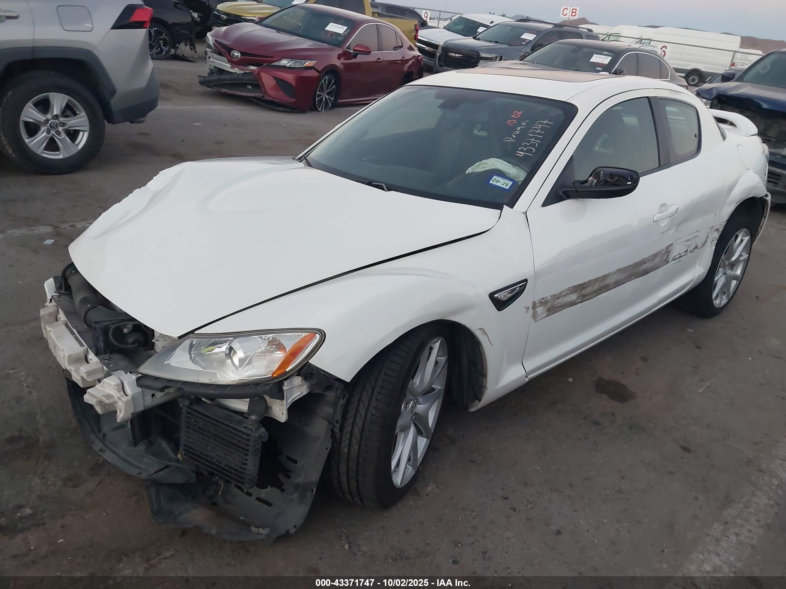 2009 Mazda Rx-8 Grand Touring White vin: JM1FE17P190401025