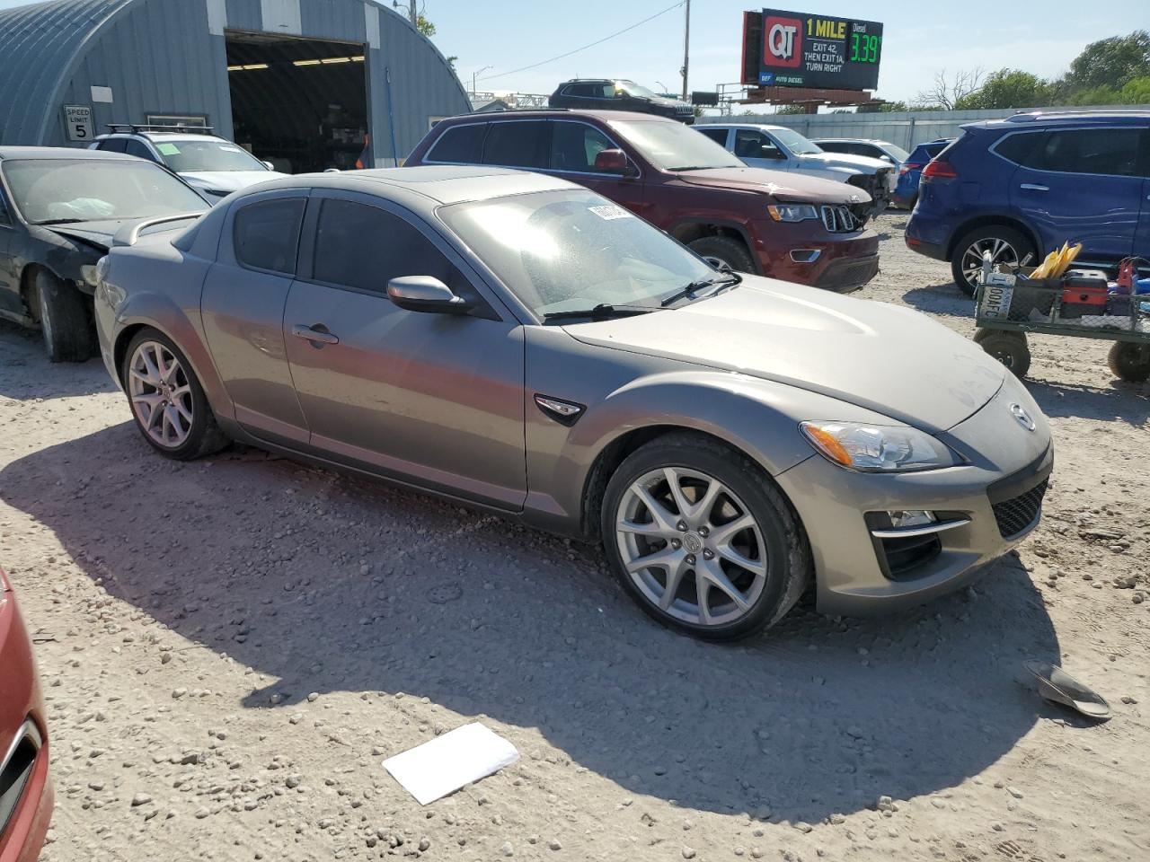 2009 Mazda Rx8 Gray vin: JM1FE17P190401476
