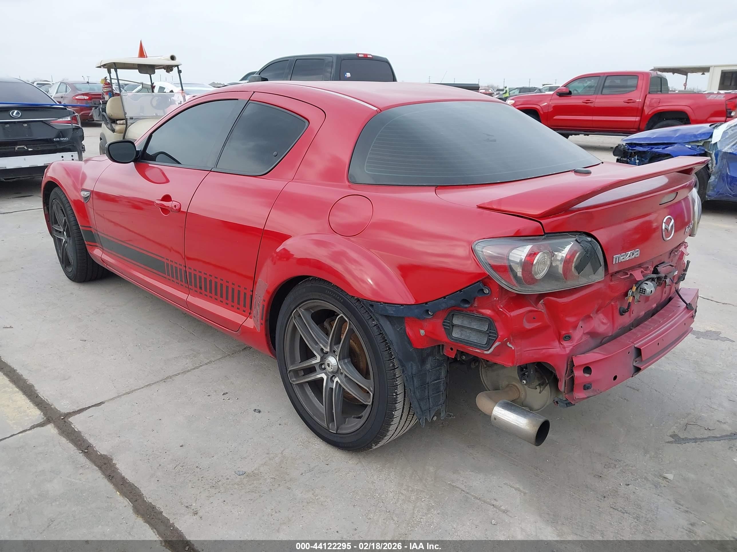 2009 Mazda Rx-8 Grand Touring Red vin: JM1FE17P290401342