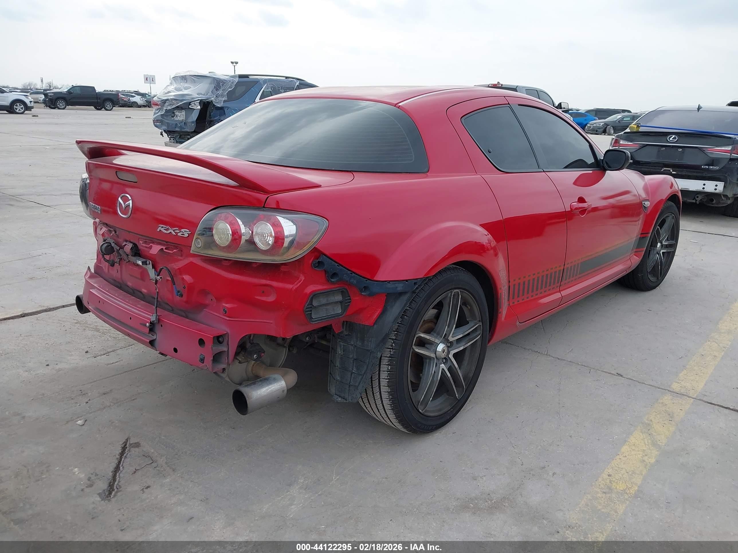 2009 Mazda Rx-8 Grand Touring Red vin: JM1FE17P290401342
