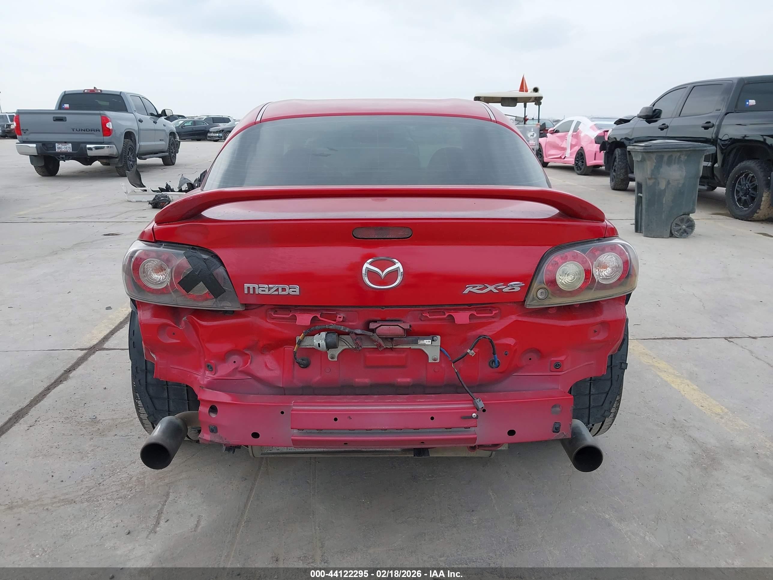 2009 Mazda Rx-8 Grand Touring Red vin: JM1FE17P290401342