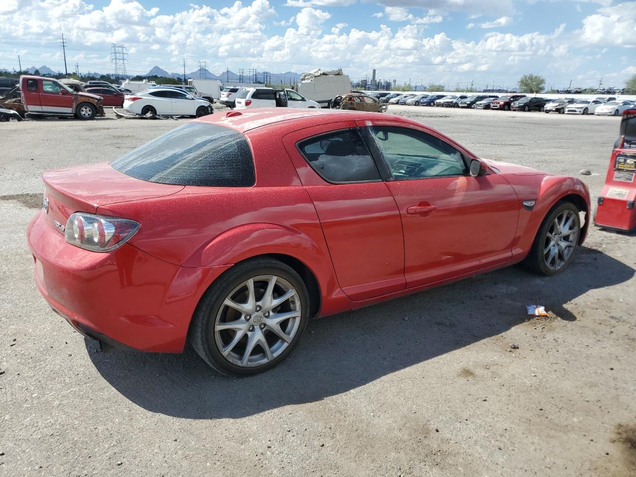 2009 Mazda Rx8 Red vin: JM1FE17P590400220