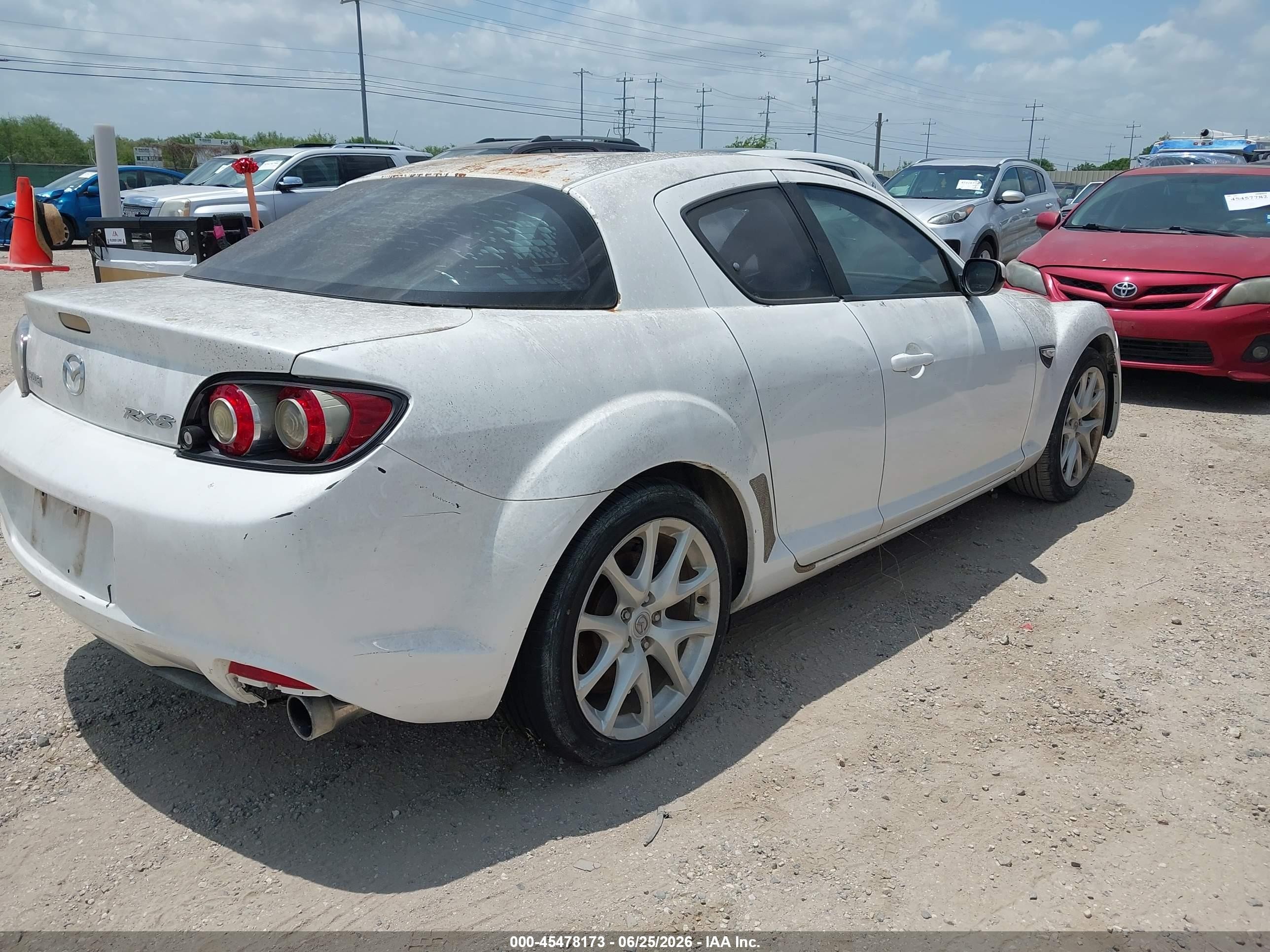 2009 Mazda Rx-8 Sport White vin: JM1FE17P590402372