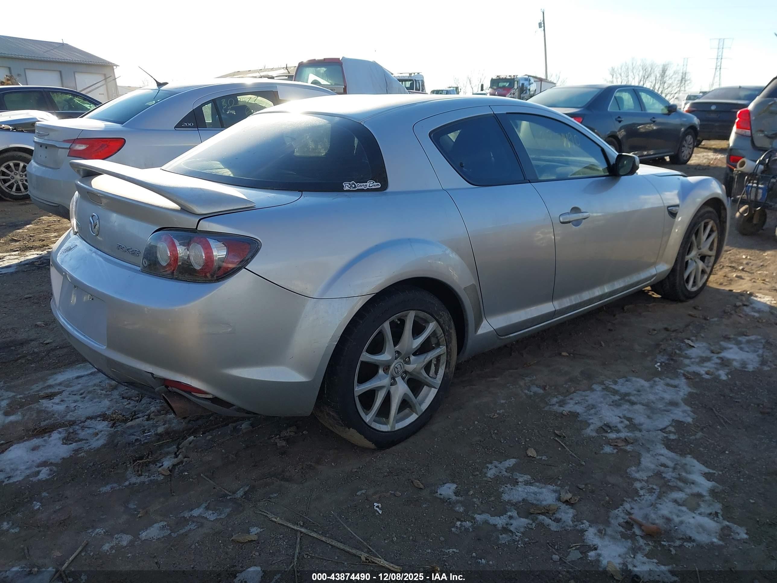 2009 Mazda Rx-8 Sport Silver vin: JM1FE17P790402485