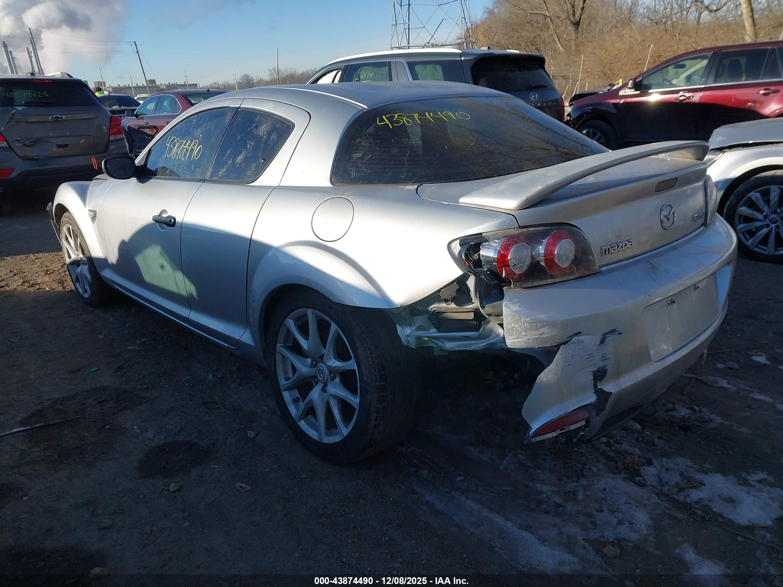 2009 Mazda Rx-8 Sport Silver vin: JM1FE17P790402485