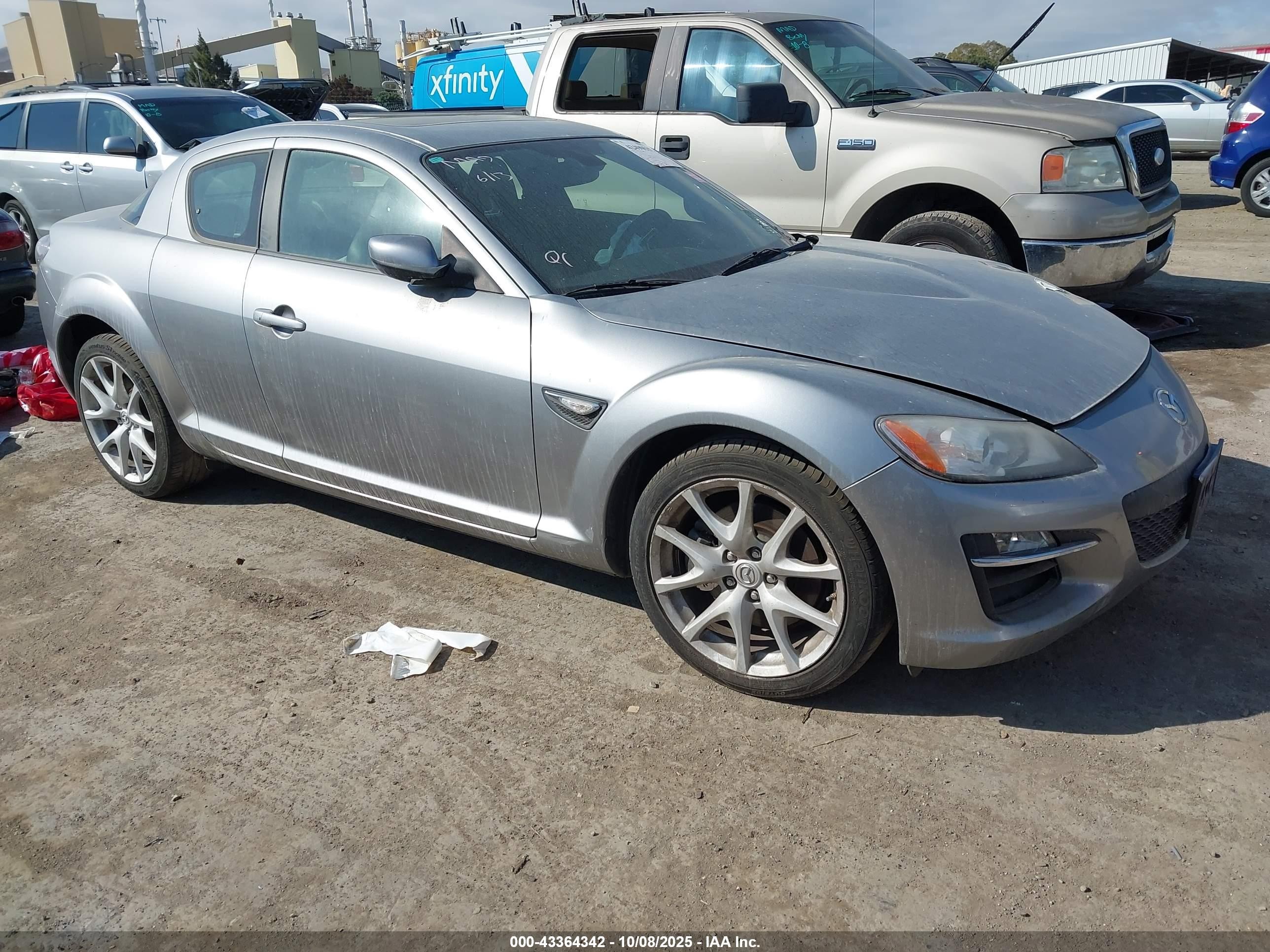 2010 Mazda Rx-8 Grand Touring Silver vin: JM1FE1CM5A0404025