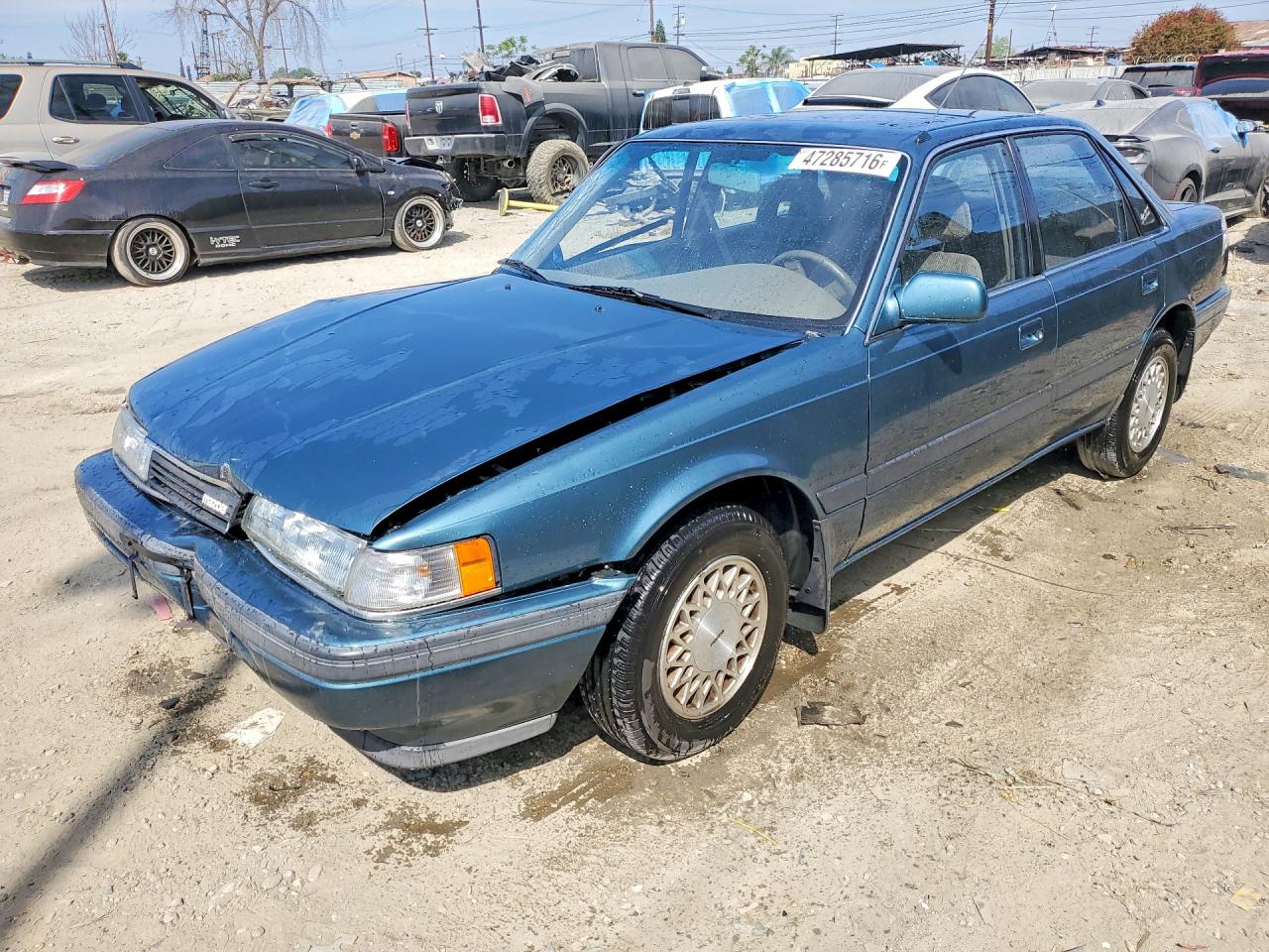 1991 Mazda 626 Dx Green vin: JM1GD2223M1911159