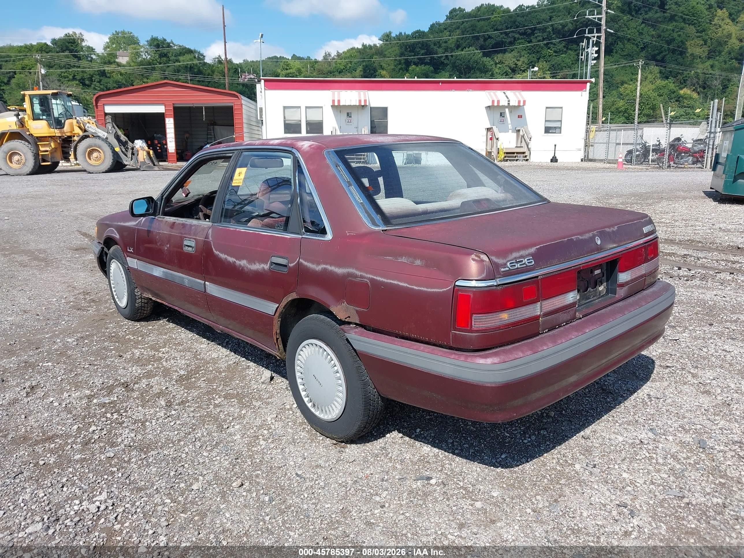 1989 Mazda 626   Burgundy vin: JM1GD2224K1725479