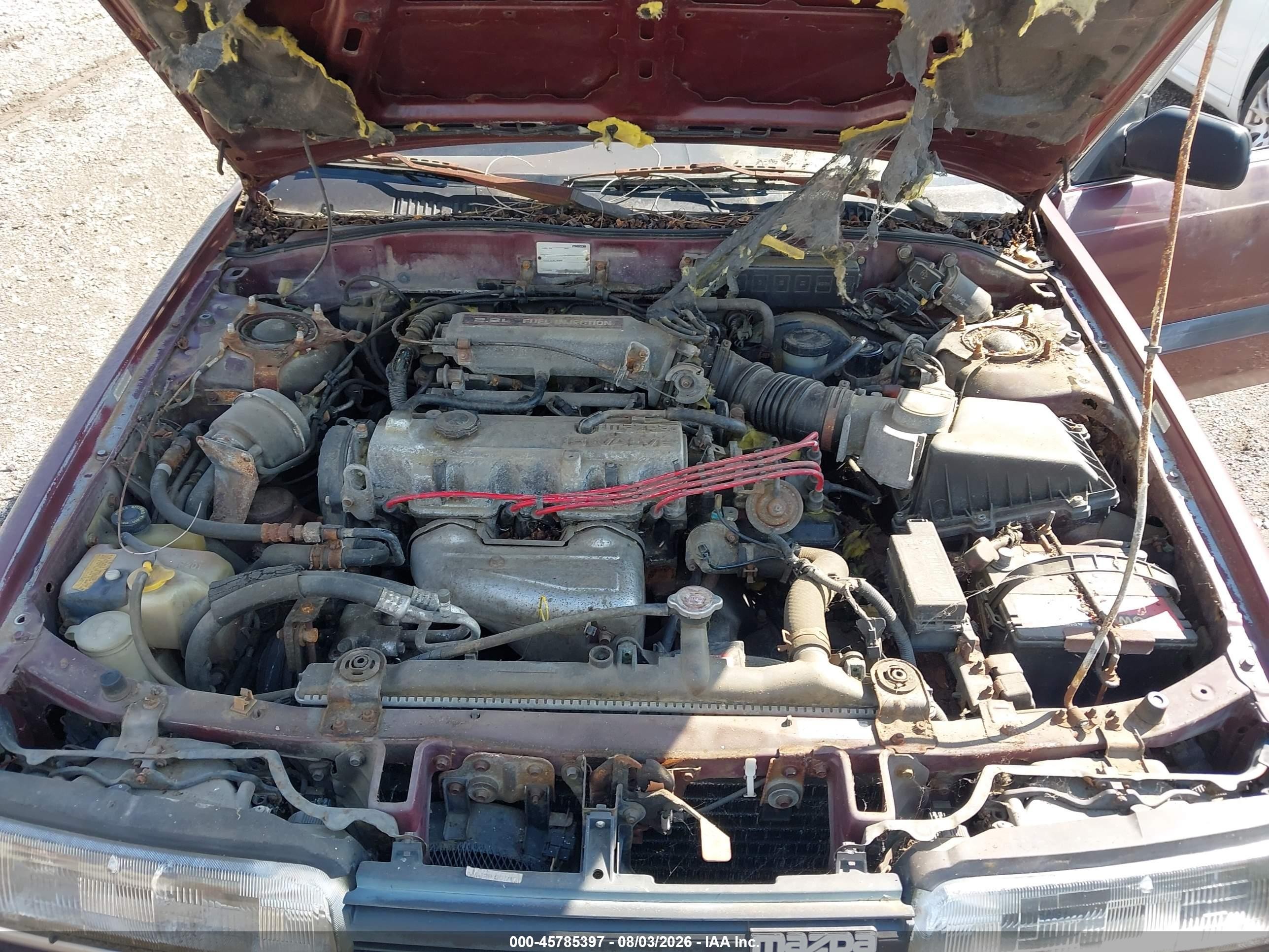 1989 Mazda 626   Burgundy vin: JM1GD2224K1725479