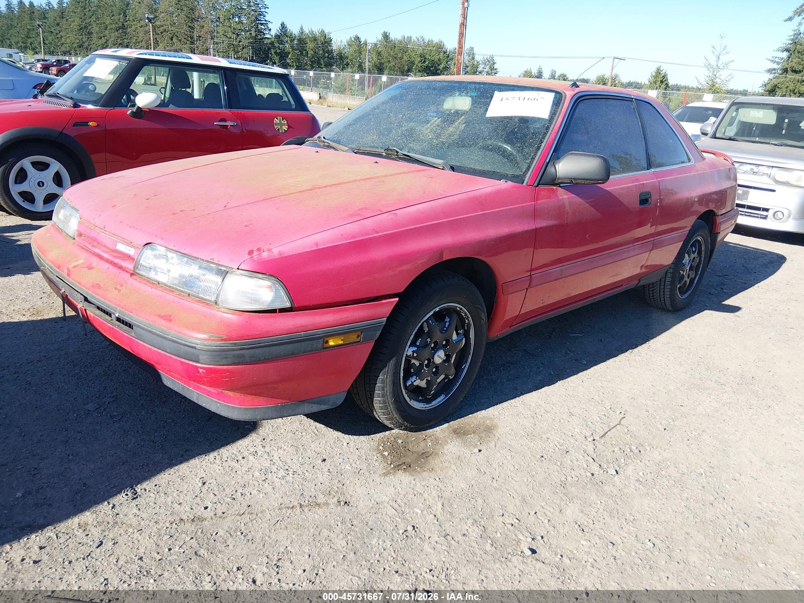 1991 Mazda Mx-6 Dx/lx Red vin: JM1GD3122M1908423