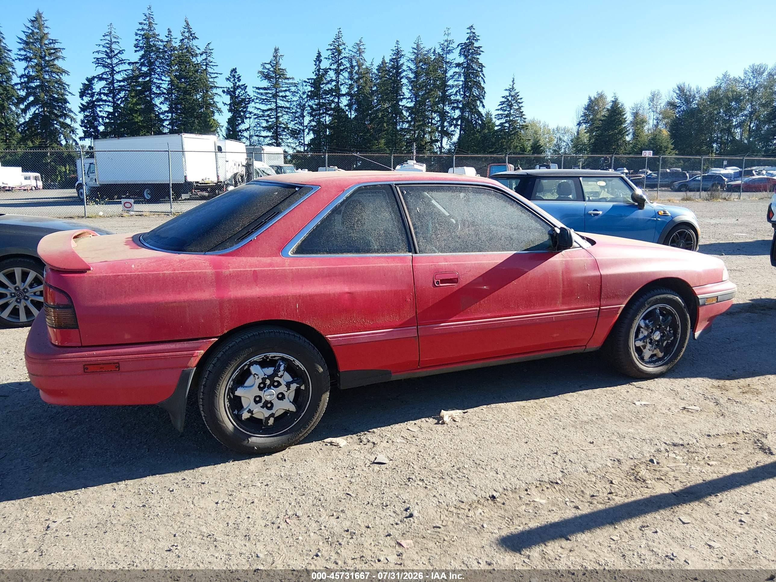 1991 Mazda Mx-6 Dx/lx Red vin: JM1GD3122M1908423
