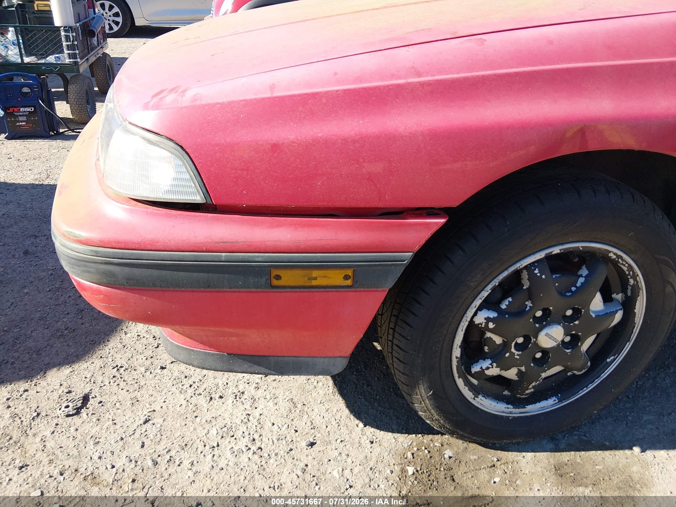 1991 Mazda Mx-6 Dx/lx Red vin: JM1GD3122M1908423
