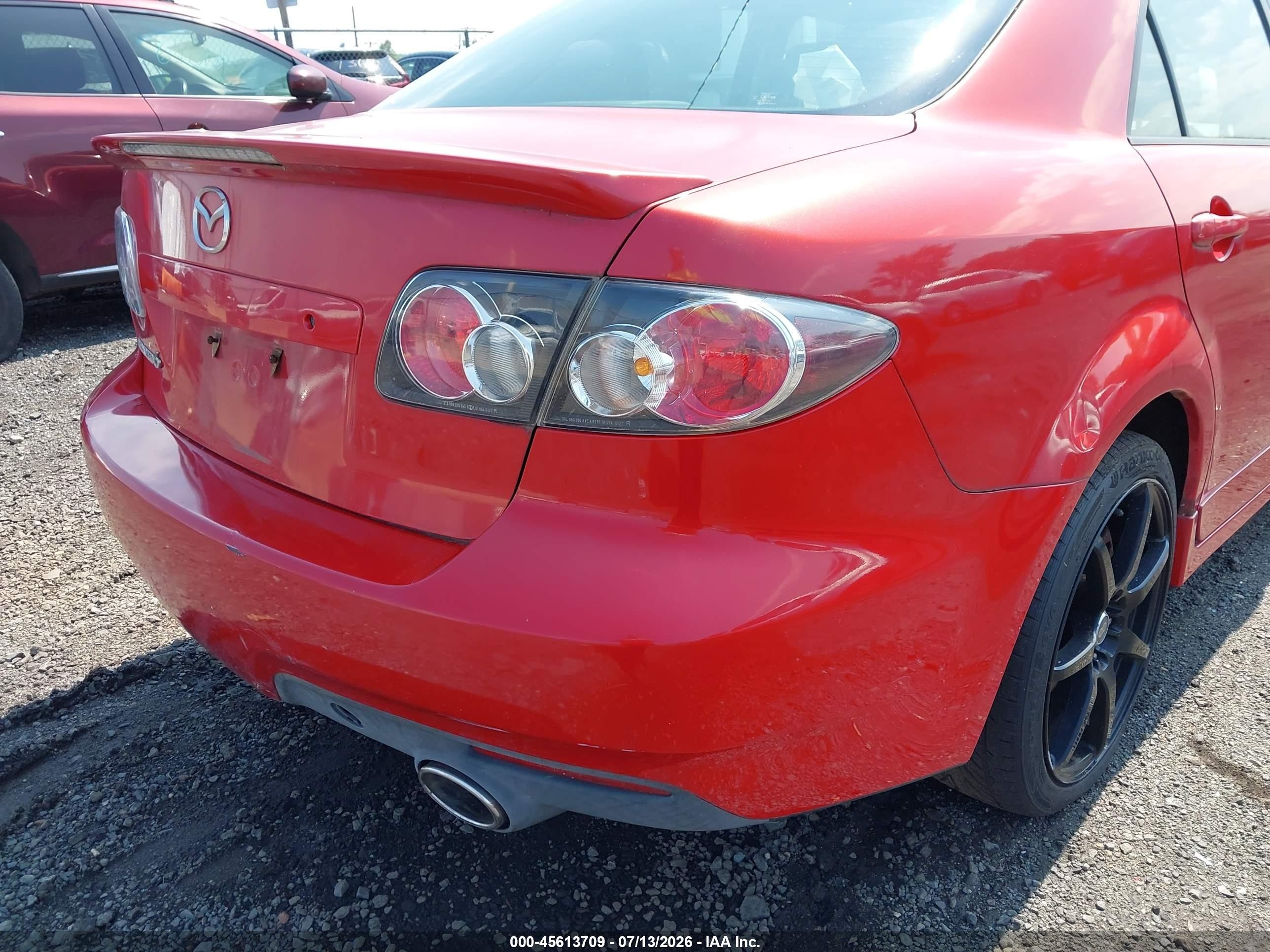 2007 Mazda Mazdaspeed6 Sport Красный vin: JM1GG12L071109974