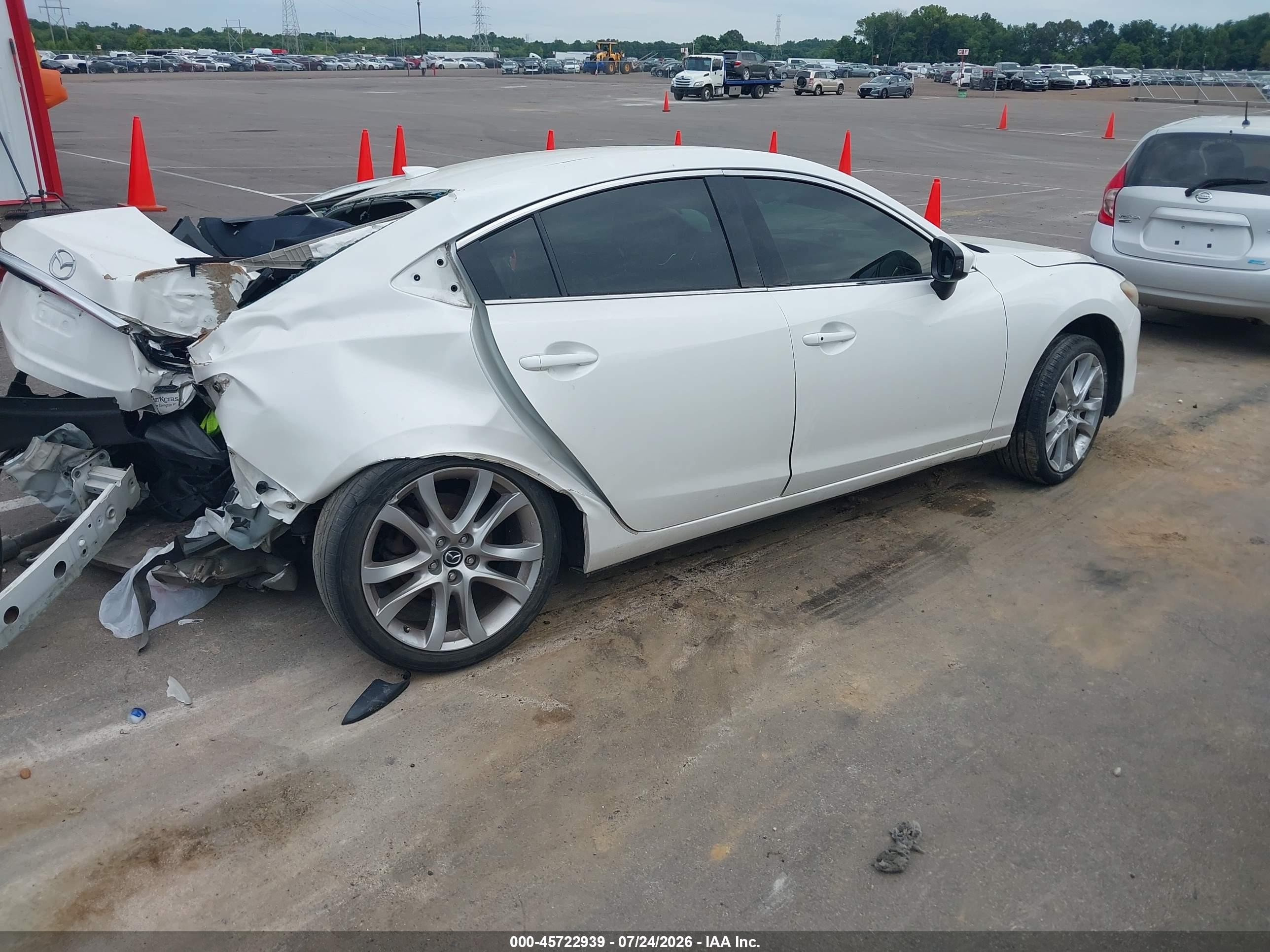 2015 Mazda Mazda6 I Touring White vin: JM1GJ1T51F1197434