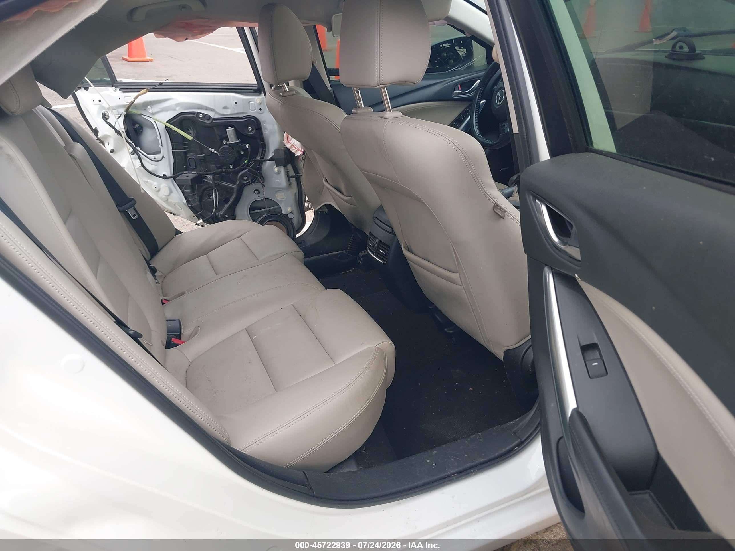 2015 Mazda Mazda6 I Touring White vin: JM1GJ1T51F1197434