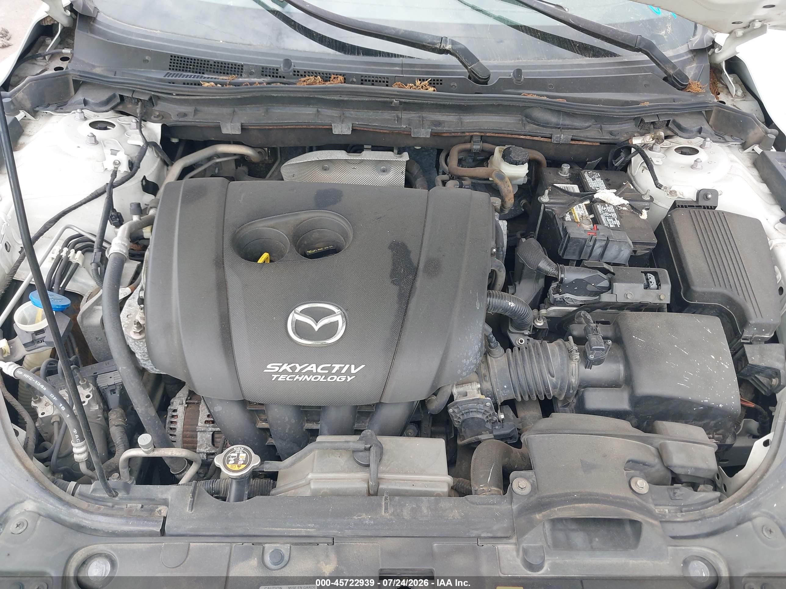2015 Mazda Mazda6 I Touring White vin: JM1GJ1T51F1197434