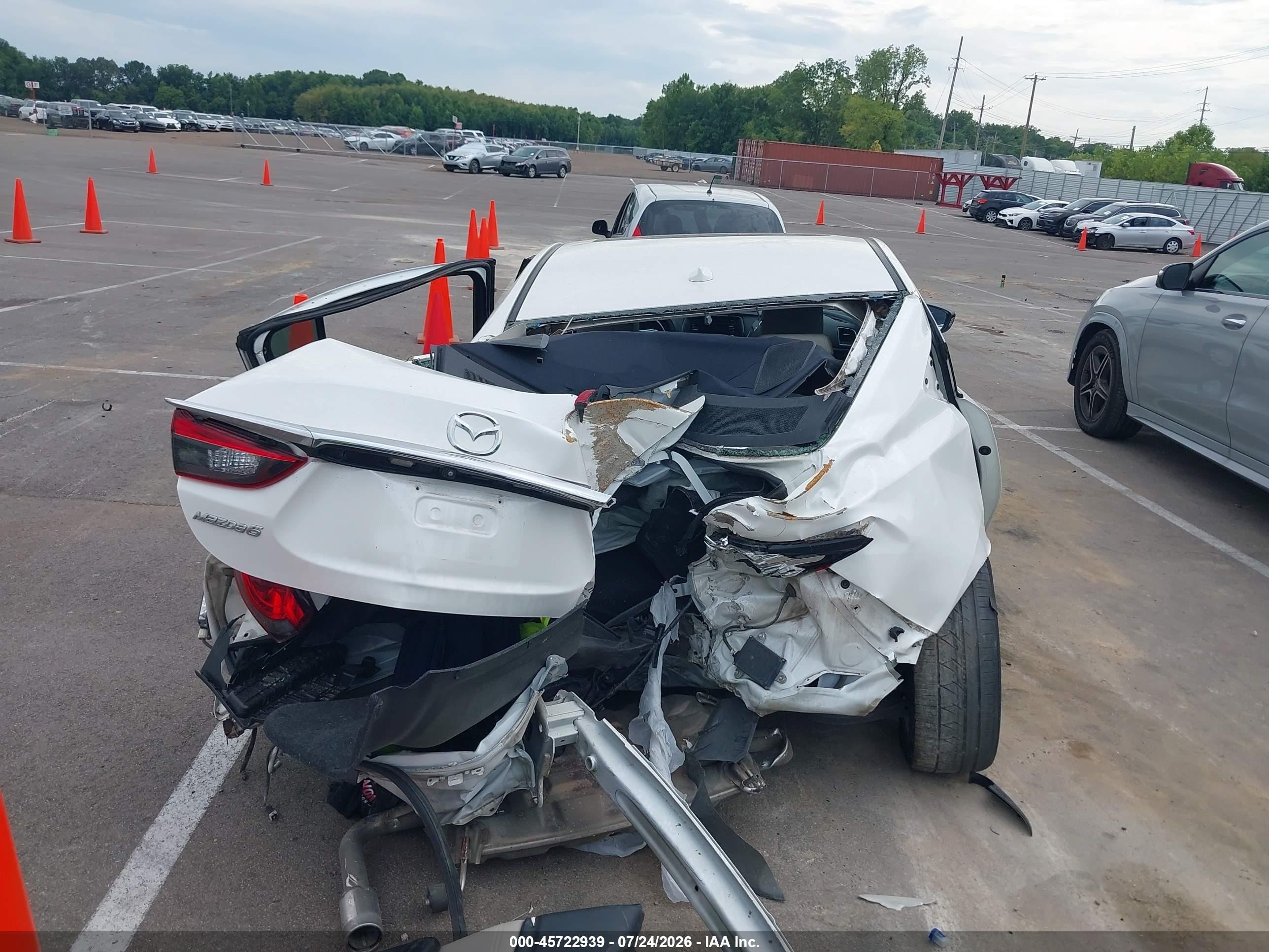 2015 Mazda Mazda6 I Touring White vin: JM1GJ1T51F1197434